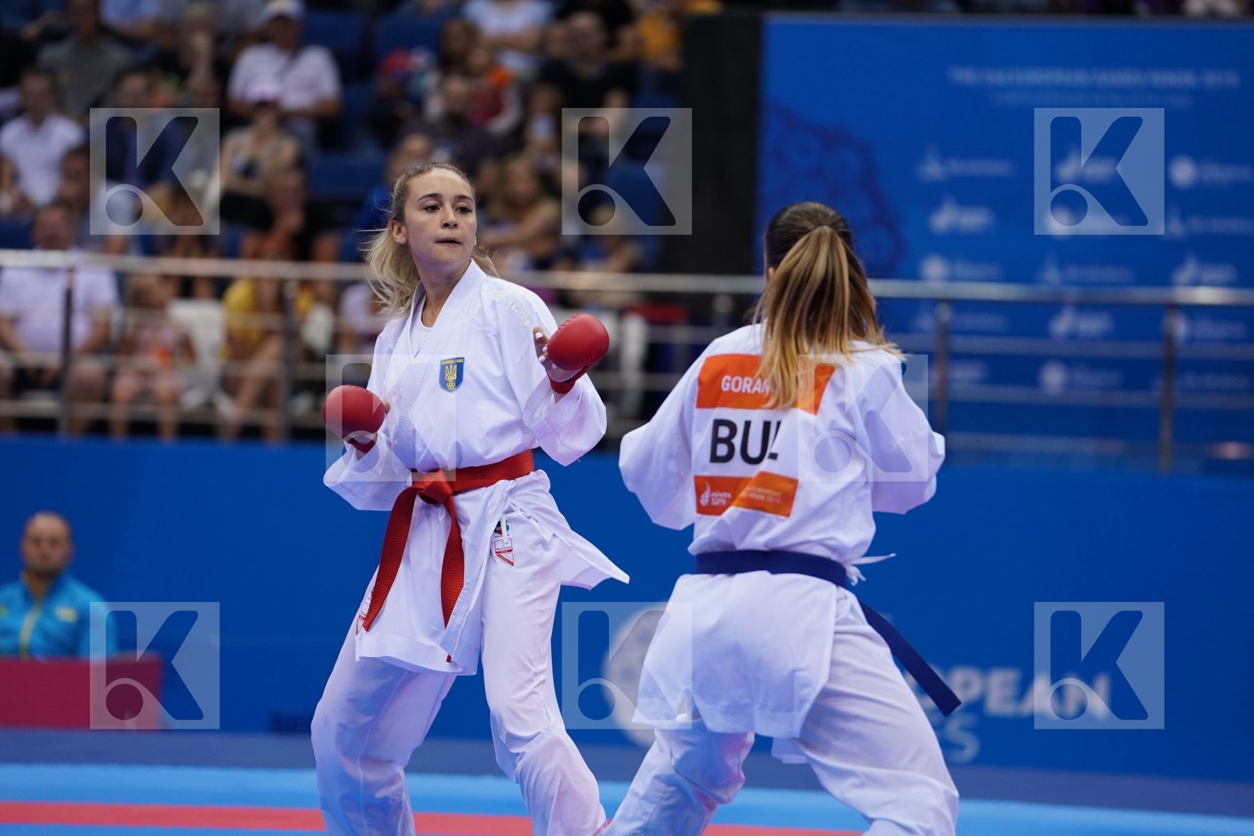 TERLIUGA ANZHELIKA (UKRAINE) Vs GORANOVA IVET (BULGARIA) in Senior Kumite -55 Kg - Final Bout