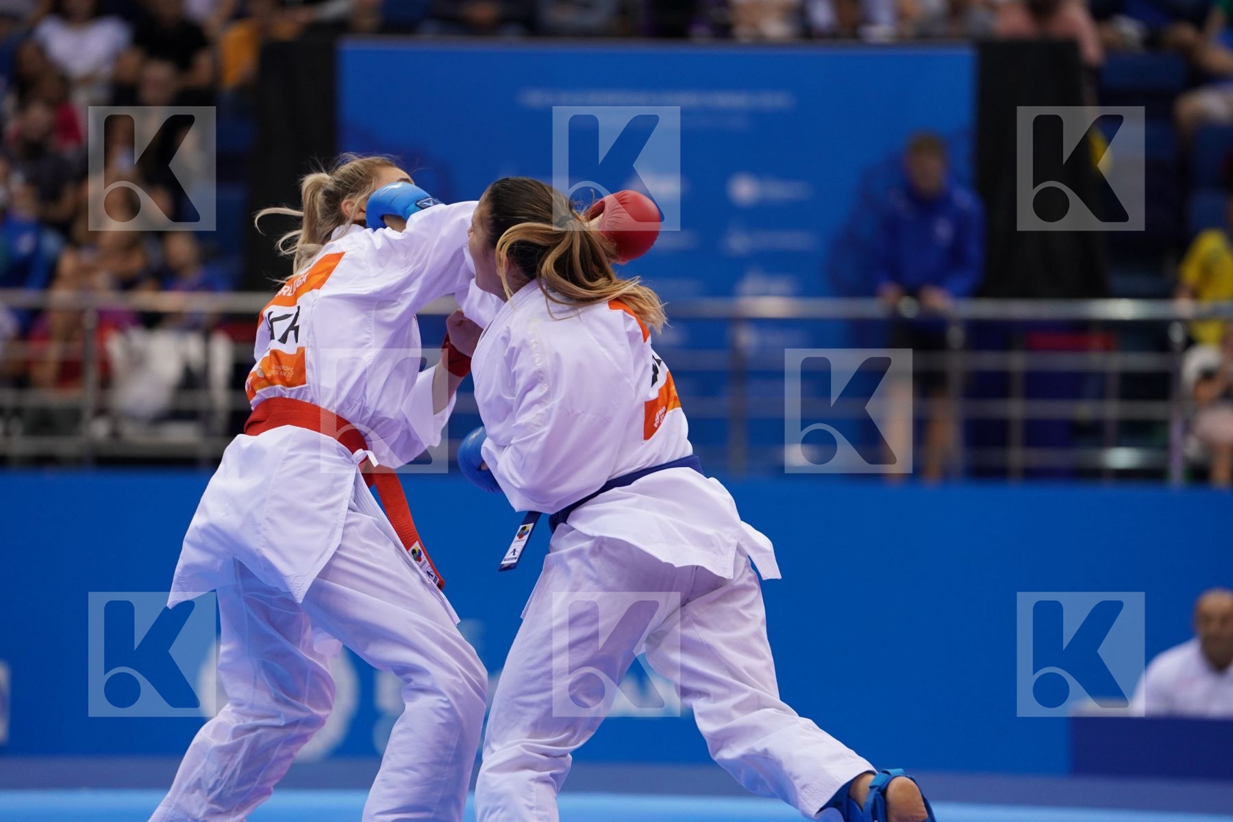TERLIUGA ANZHELIKA (UKRAINE) Vs GORANOVA IVET (BULGARIA) in Senior Kumite -55 Kg - Final Bout