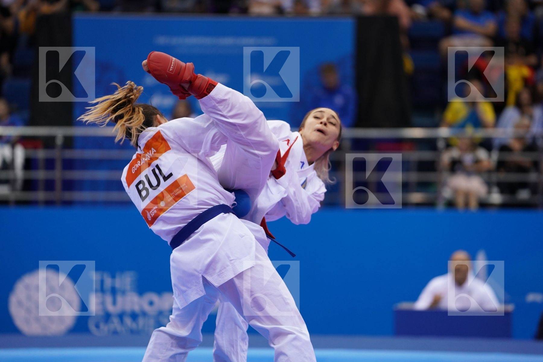 TERLIUGA ANZHELIKA (UKRAINE) Vs GORANOVA IVET (BULGARIA) in Senior Kumite -55 Kg - Final Bout