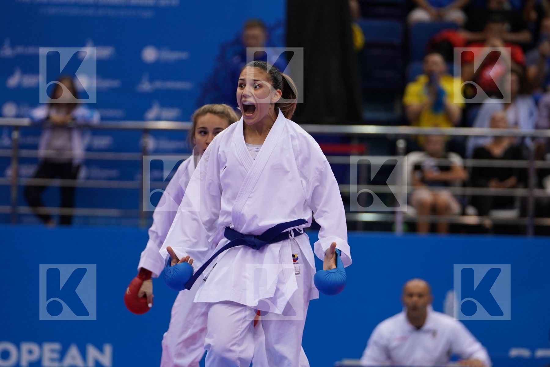 TERLIUGA ANZHELIKA (UKRAINE) Vs GORANOVA IVET (BULGARIA) in Senior Kumite -55 Kg - Final Bout