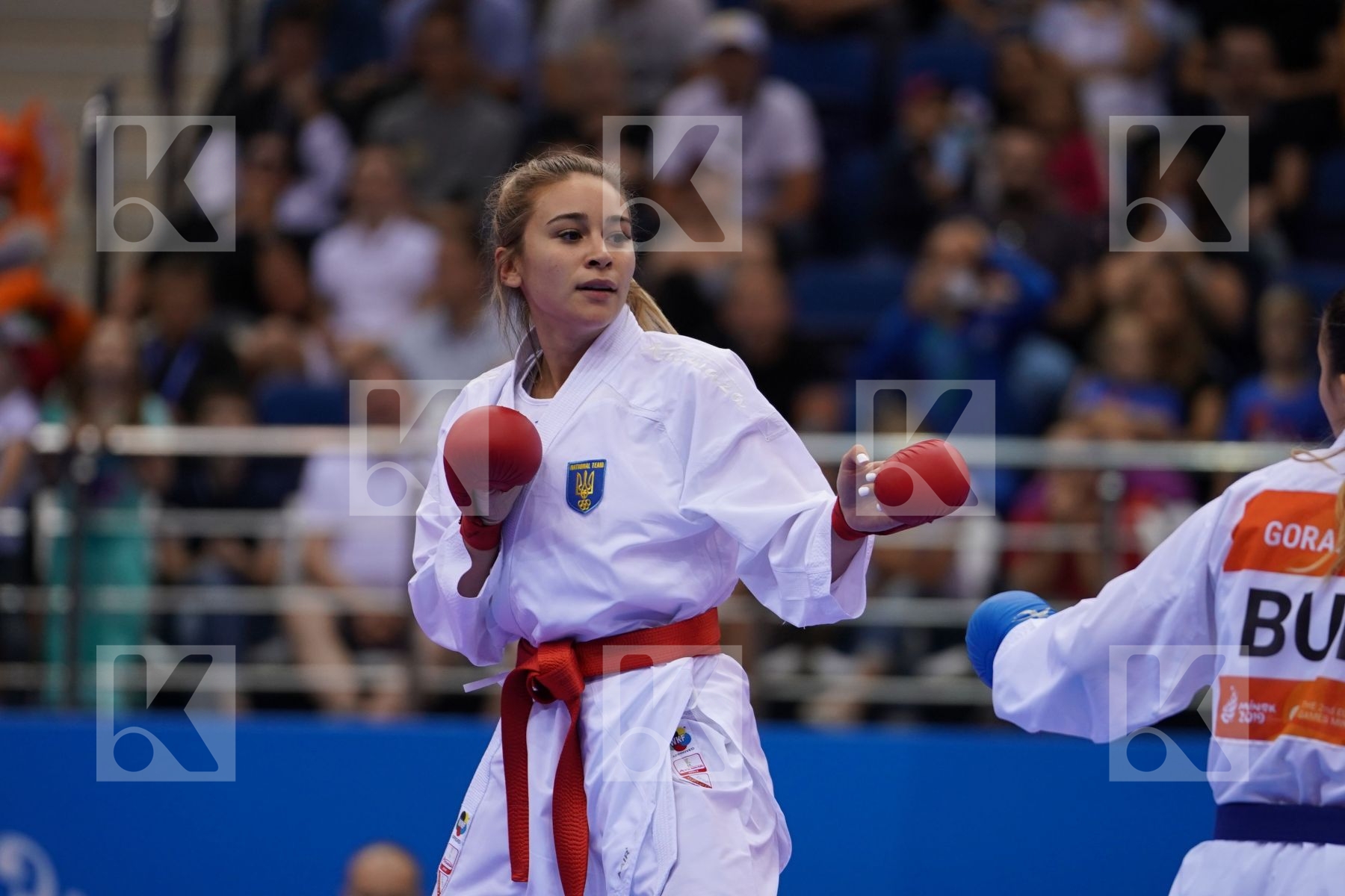 TERLIUGA ANZHELIKA (UKRAINE) Vs GORANOVA IVET (BULGARIA) in Senior Kumite -55 Kg - Final Bout