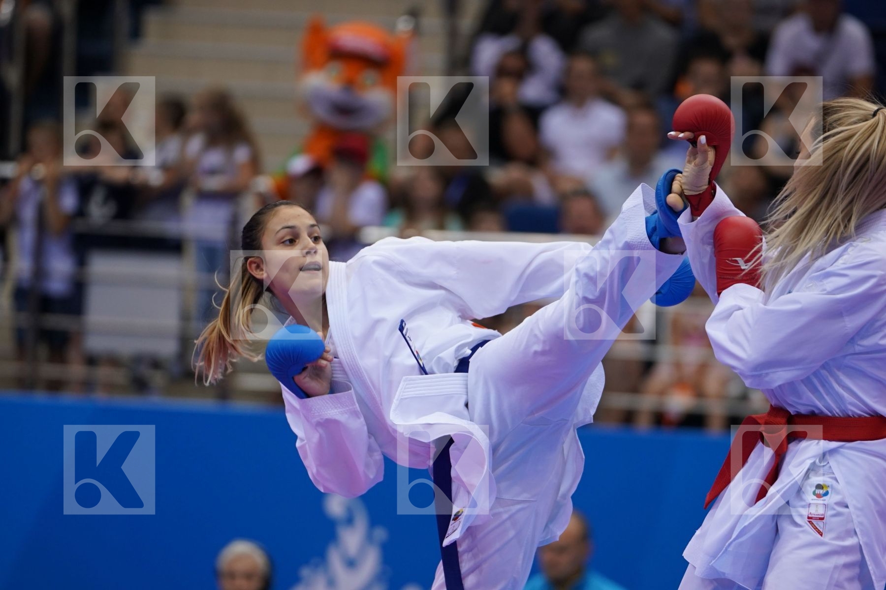 TERLIUGA ANZHELIKA (UKRAINE) Vs GORANOVA IVET (BULGARIA) in Senior Kumite -55 Kg - Final Bout