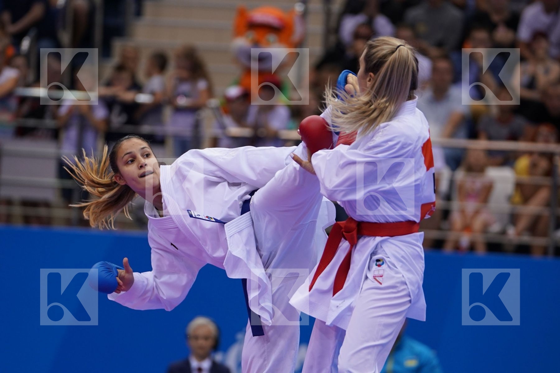 TERLIUGA ANZHELIKA (UKRAINE) Vs GORANOVA IVET (BULGARIA) in Senior Kumite -55 Kg - Final Bout