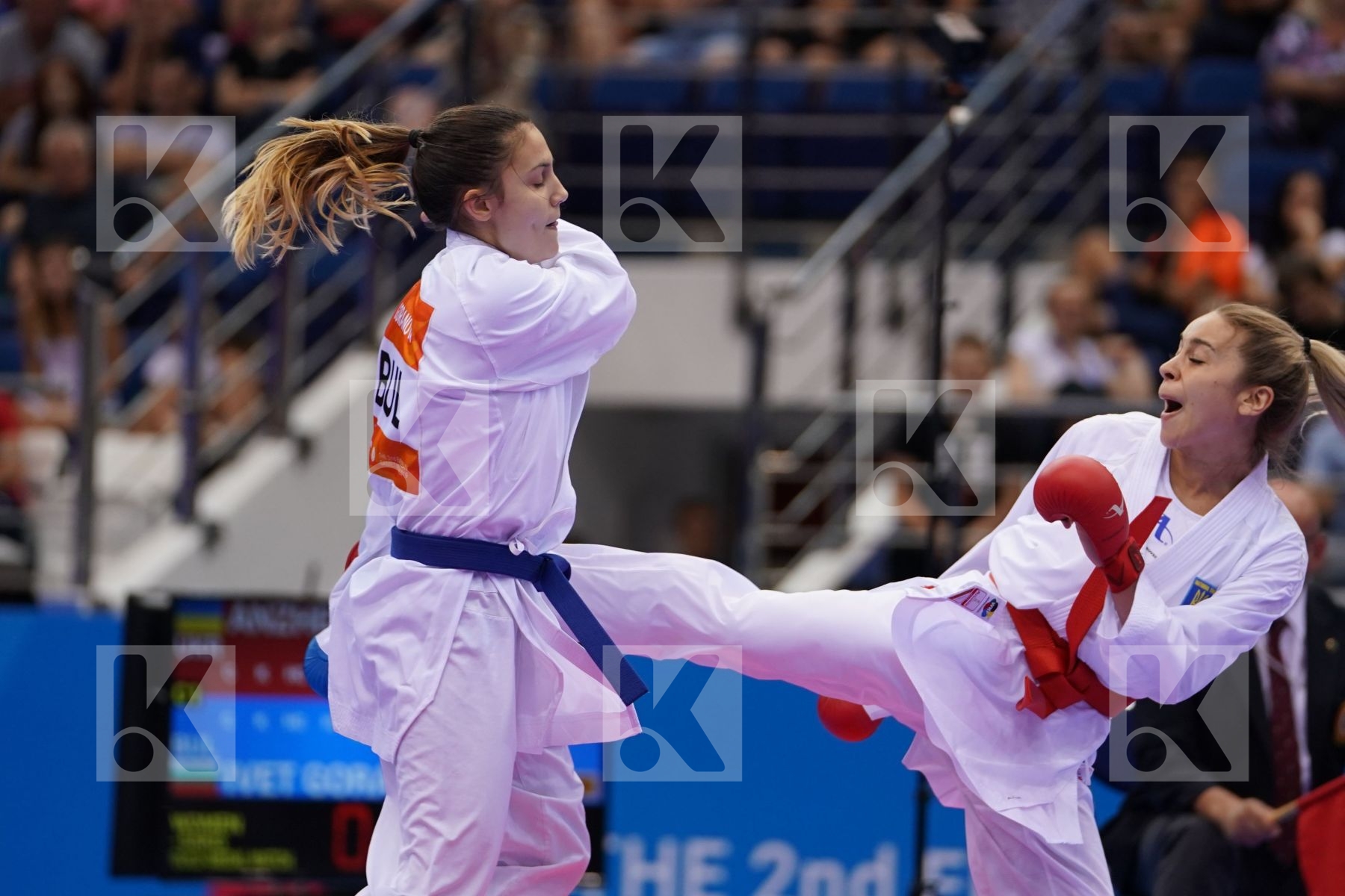 TERLIUGA ANZHELIKA (UKRAINE) Vs GORANOVA IVET (BULGARIA) in Senior Kumite -55 Kg - Final Bout