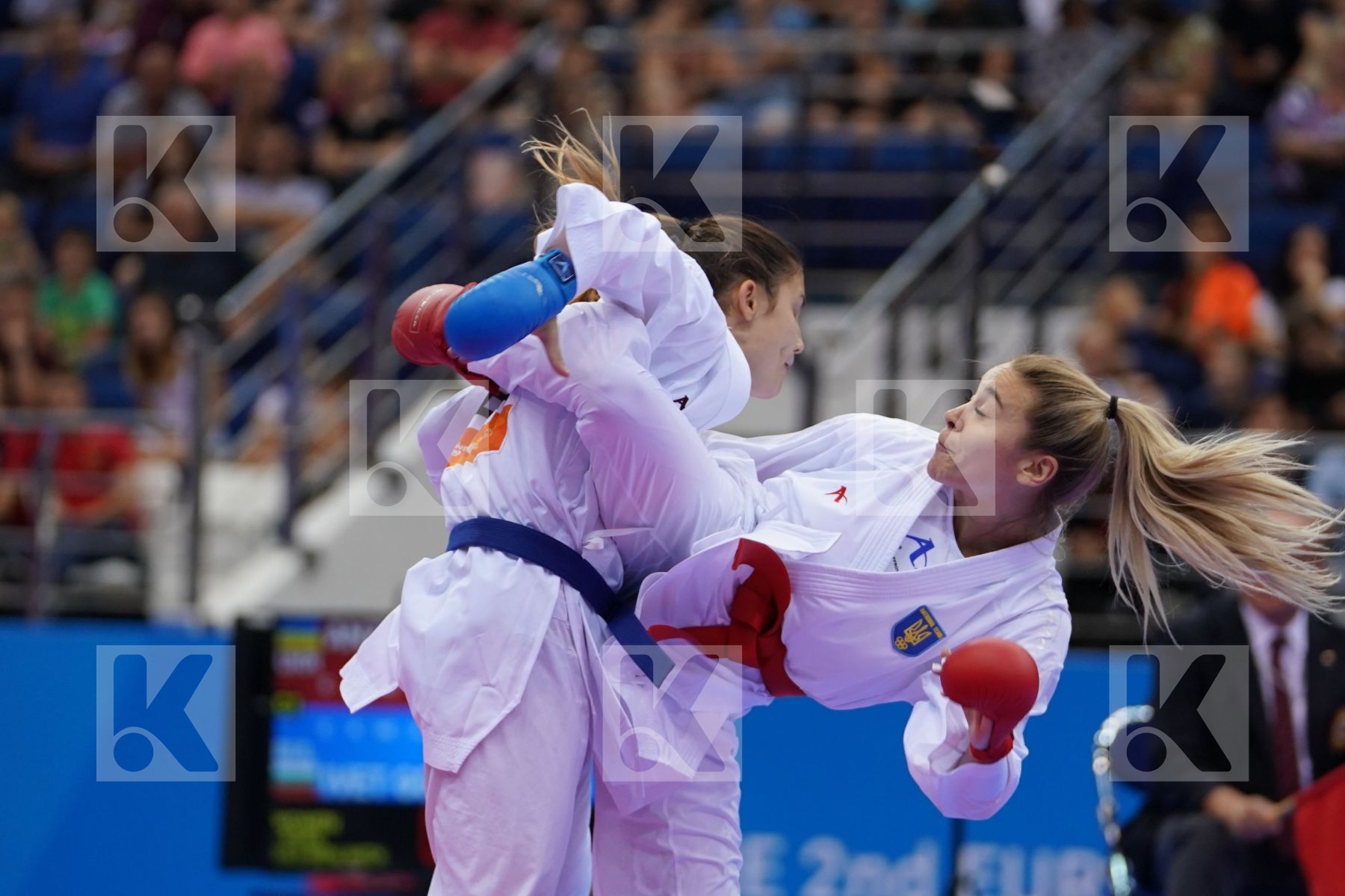 TERLIUGA ANZHELIKA (UKRAINE) Vs GORANOVA IVET (BULGARIA) in Senior Kumite -55 Kg - Final Bout