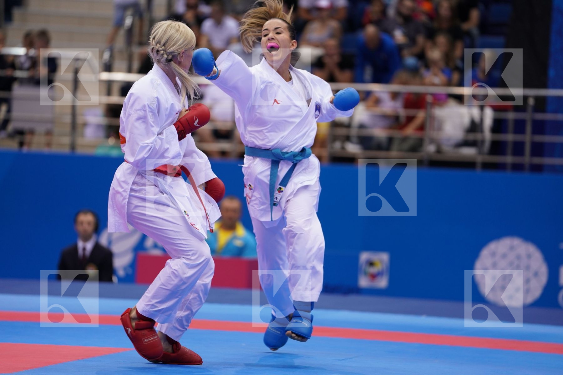 SEROGINA ANITA (UKRAINE) Vs RISTIC TJASA (SLOVENIA) in Senior Kumite -61 Kg - Final Bout