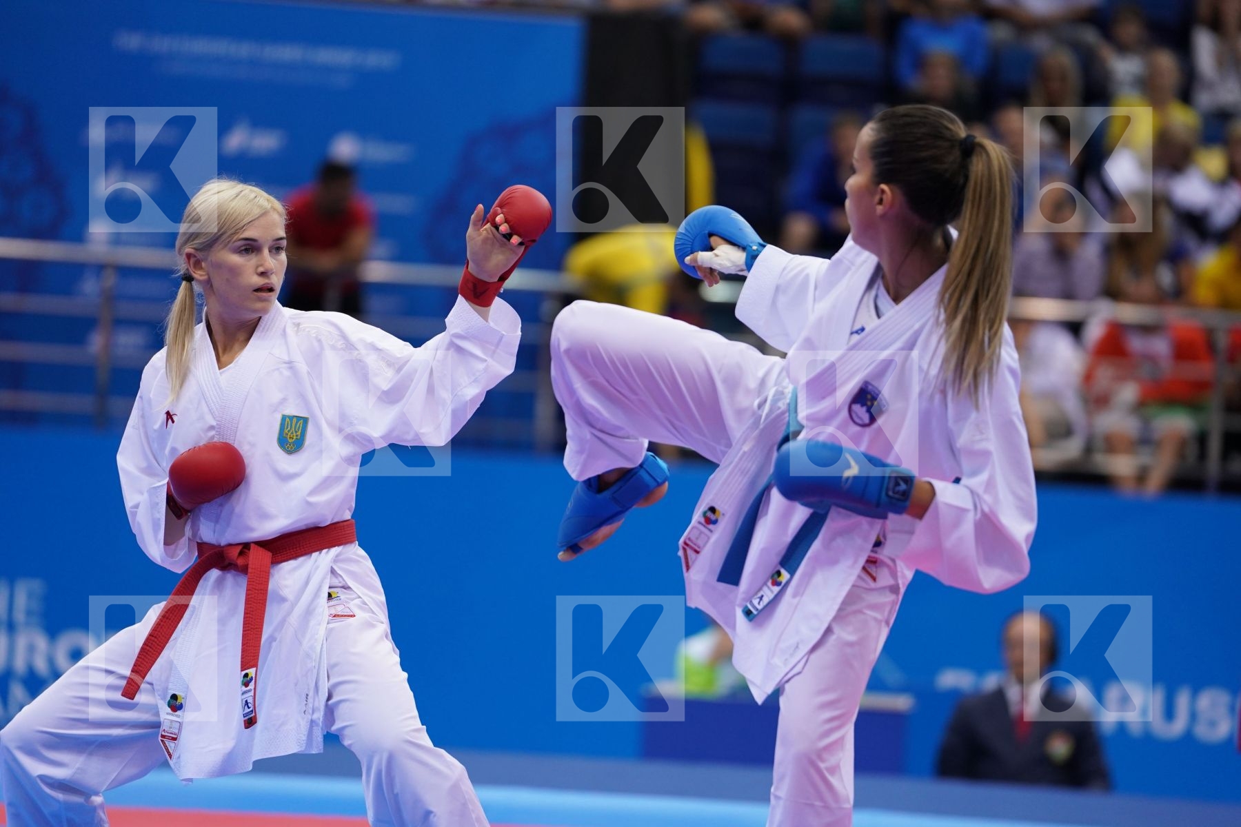 SEROGINA ANITA (UKRAINE) Vs RISTIC TJASA (SLOVENIA) in Senior Kumite -61 Kg - Final Bout