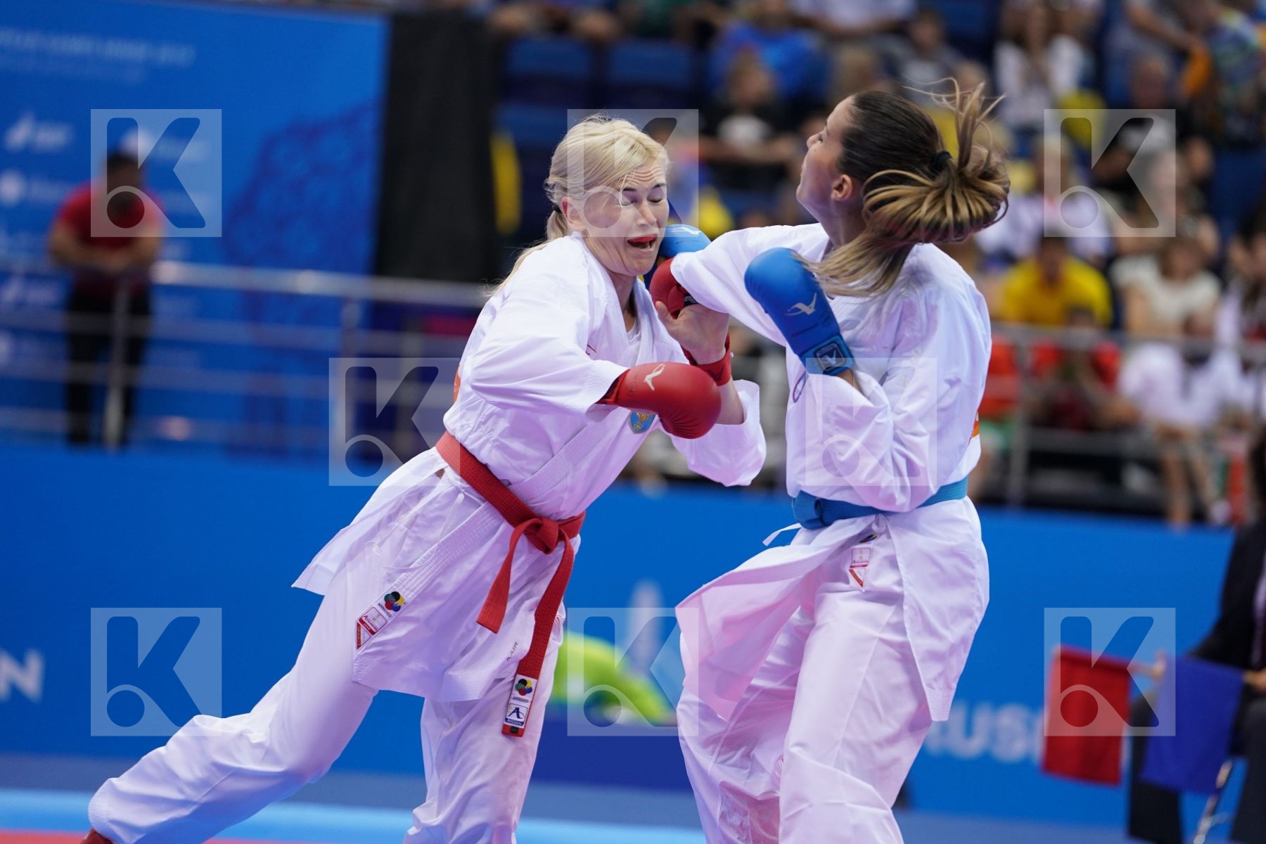 SEROGINA ANITA (UKRAINE) Vs RISTIC TJASA (SLOVENIA) in Senior Kumite -61 Kg - Final Bout