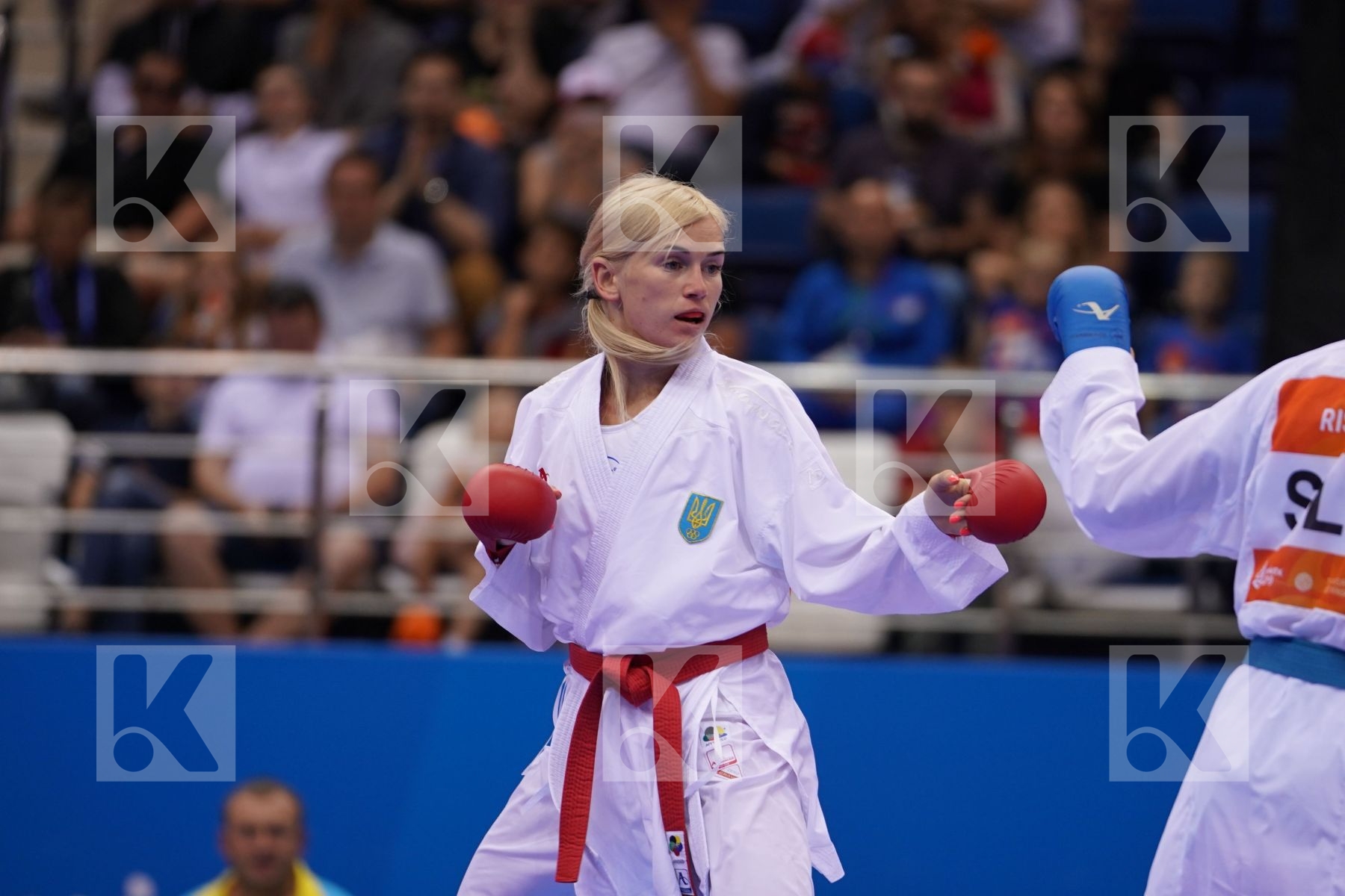 SEROGINA ANITA (UKRAINE) Vs RISTIC TJASA (SLOVENIA) in Senior Kumite -61 Kg - Final Bout