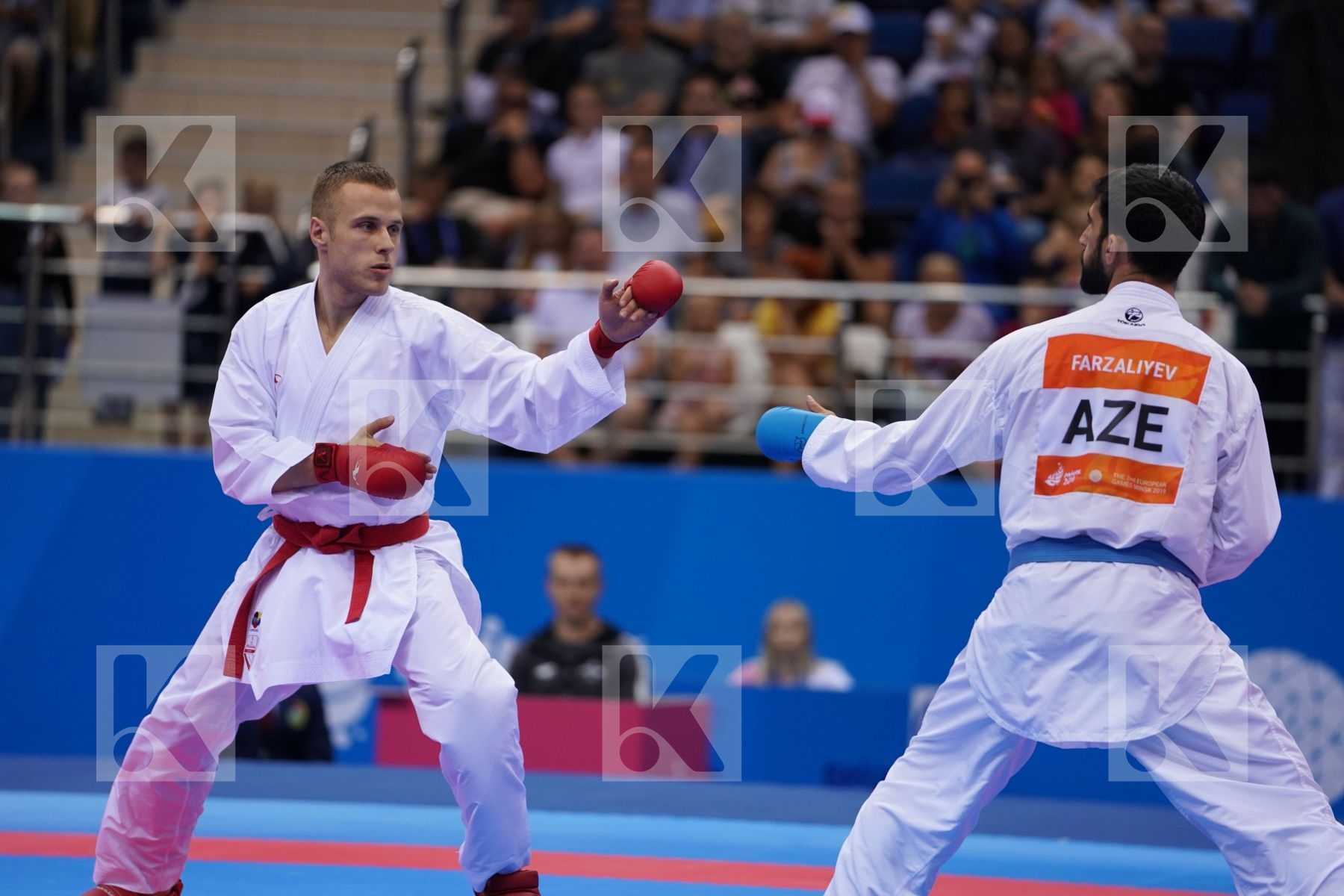 KALNINS KALVIS (LATVIA), FARZALIYEV FIRDOVSI (AZERBAIJAN) in Senior Kumite -60 Kg - Final Bout