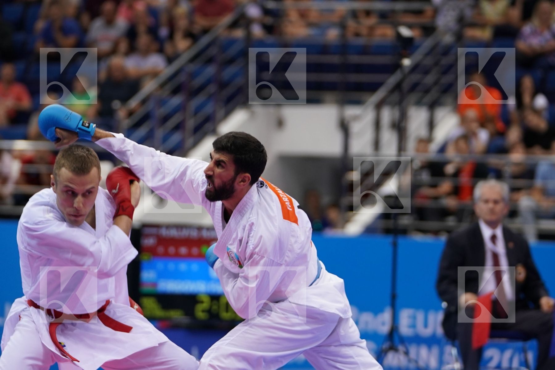 KALNINS KALVIS (LATVIA), FARZALIYEV FIRDOVSI (AZERBAIJAN) in Senior Kumite -60 Kg - Final Bout