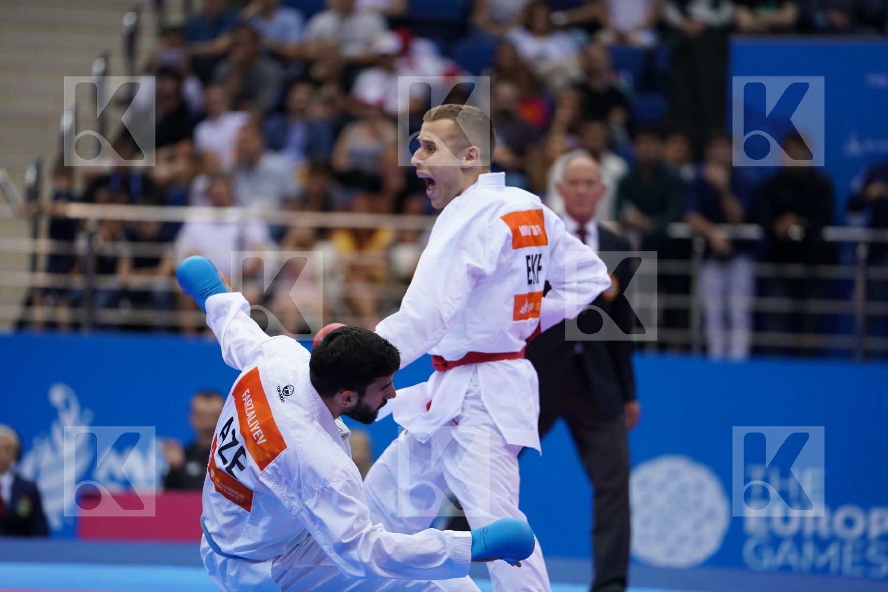 KALNINS KALVIS (LATVIA), FARZALIYEV FIRDOVSI (AZERBAIJAN) in Senior Kumite -60 Kg - Final Bout