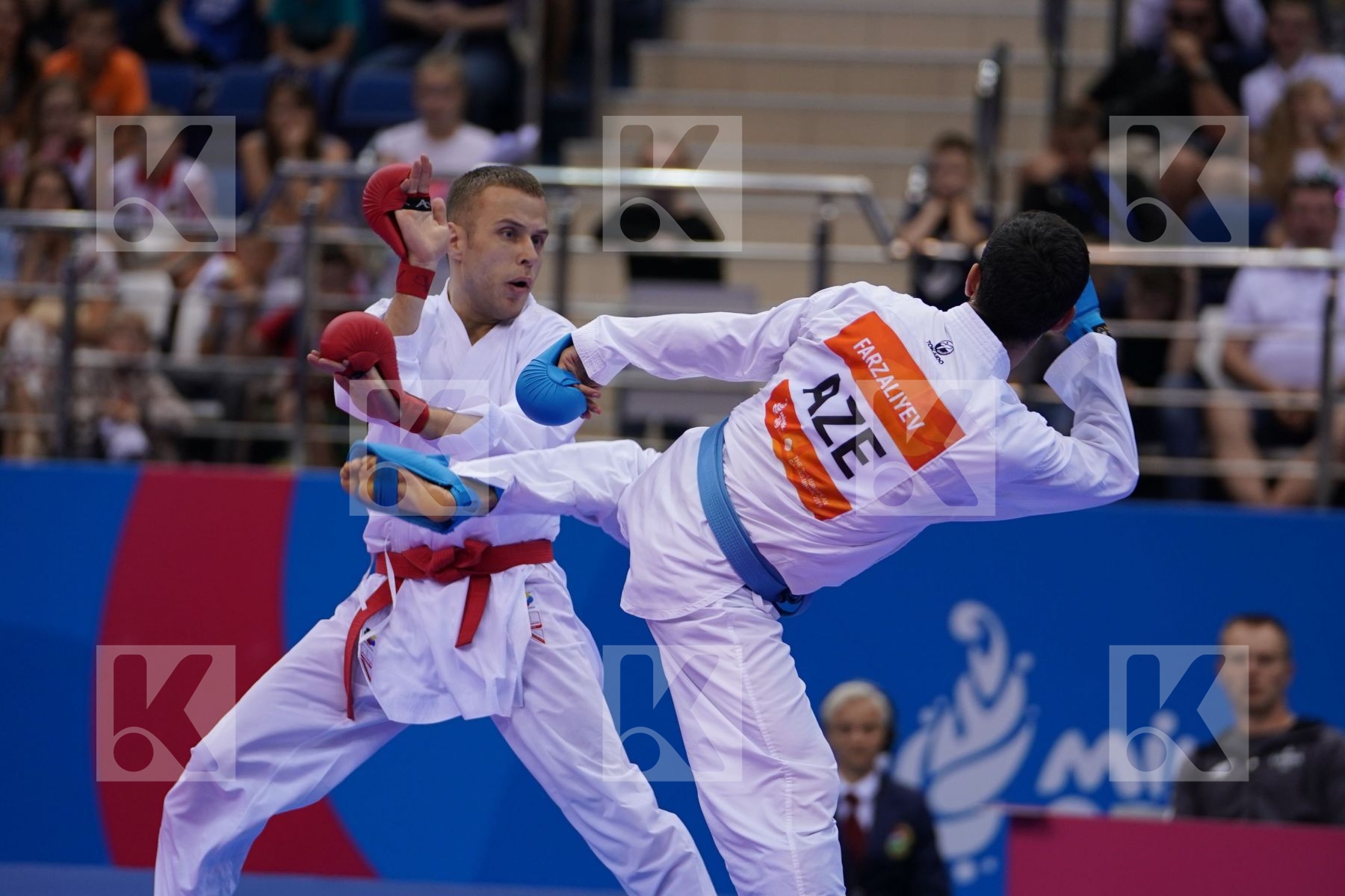 KALNINS KALVIS (LATVIA), FARZALIYEV FIRDOVSI (AZERBAIJAN) in Senior Kumite -60 Kg - Final Bout