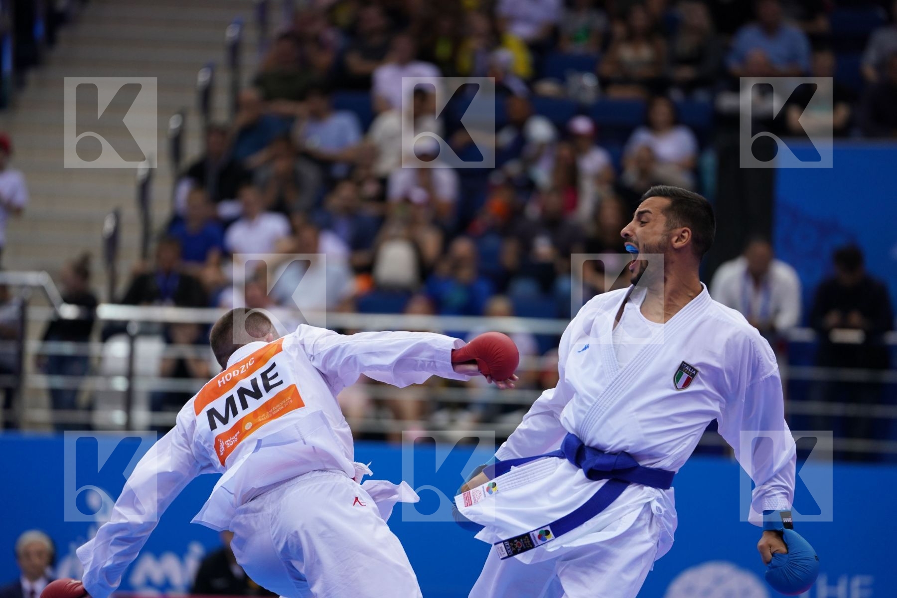 HODZIC MARIO (MONTENEGRO) Vs MARESCA LUCA (ITALY) in Senior Kumite -67 Kg - Final Bout