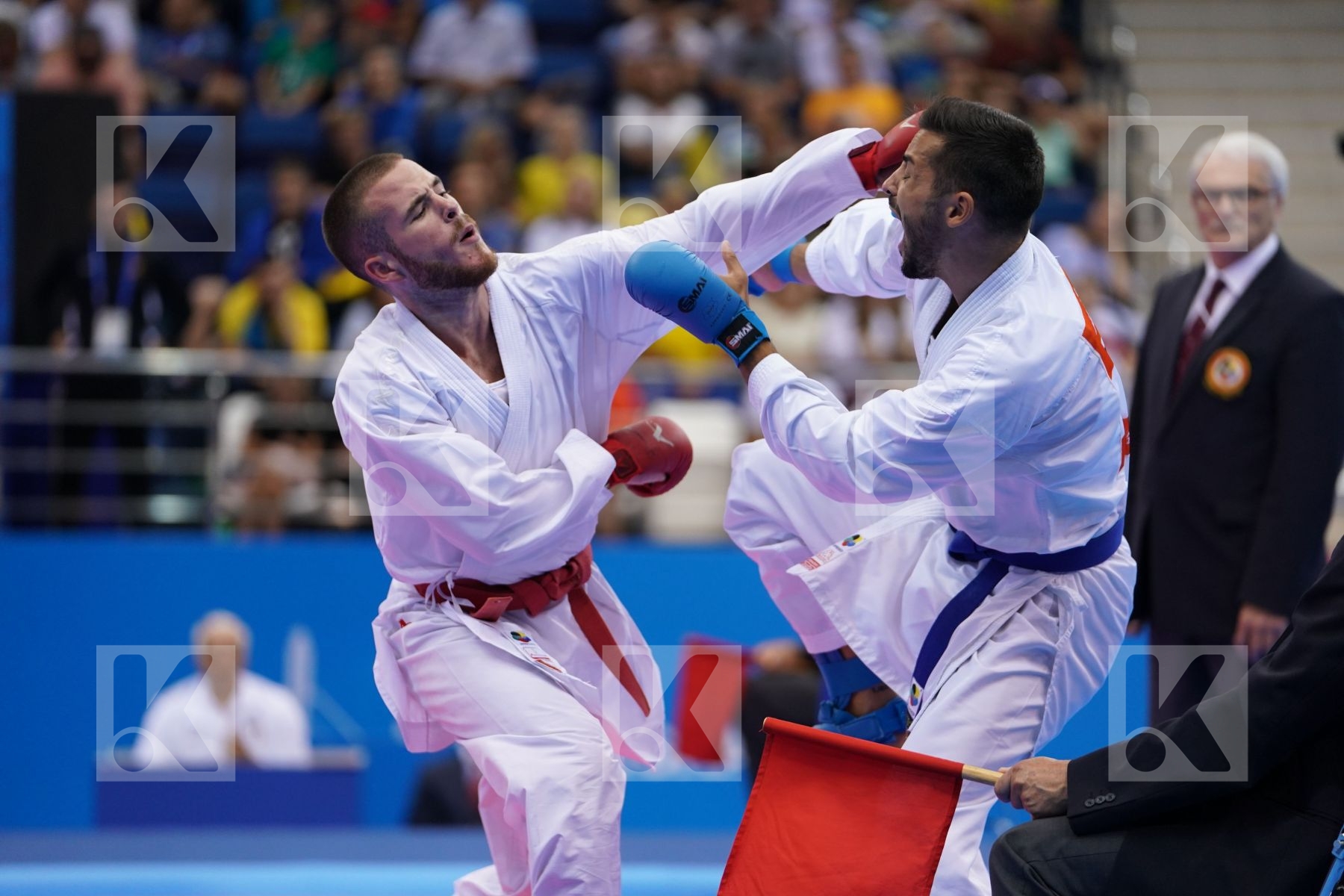 HODZIC MARIO (MONTENEGRO) Vs MARESCA LUCA (ITALY) in Senior Kumite -67 Kg - Final Bout
