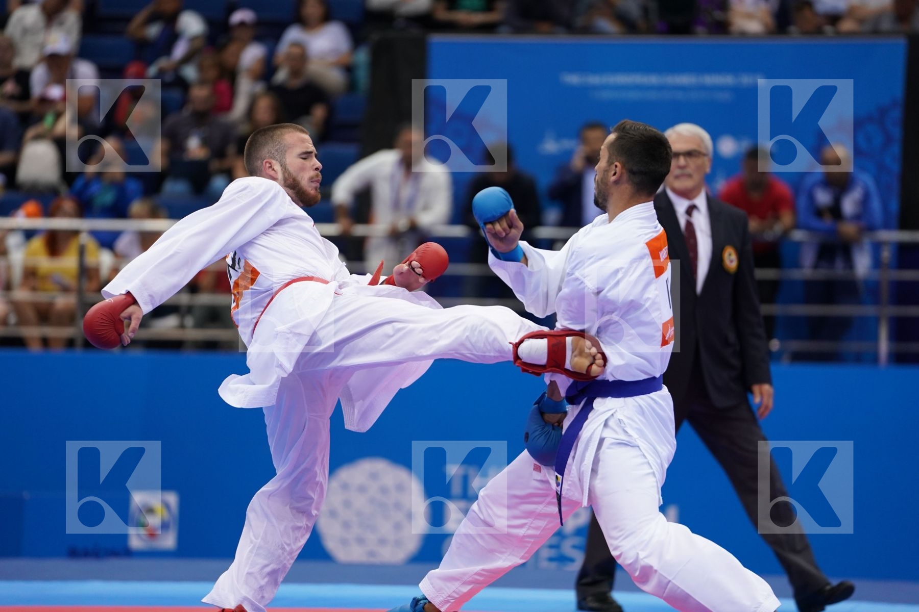 HODZIC MARIO (MONTENEGRO) Vs MARESCA LUCA (ITALY) in Senior Kumite -67 Kg - Final Bout