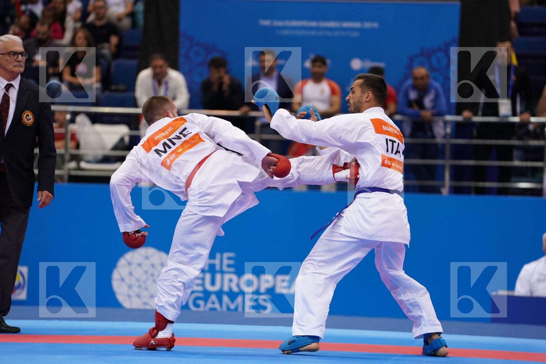 HODZIC MARIO (MONTENEGRO) Vs MARESCA LUCA (ITALY) in Senior Kumite -67 Kg - Final Bout