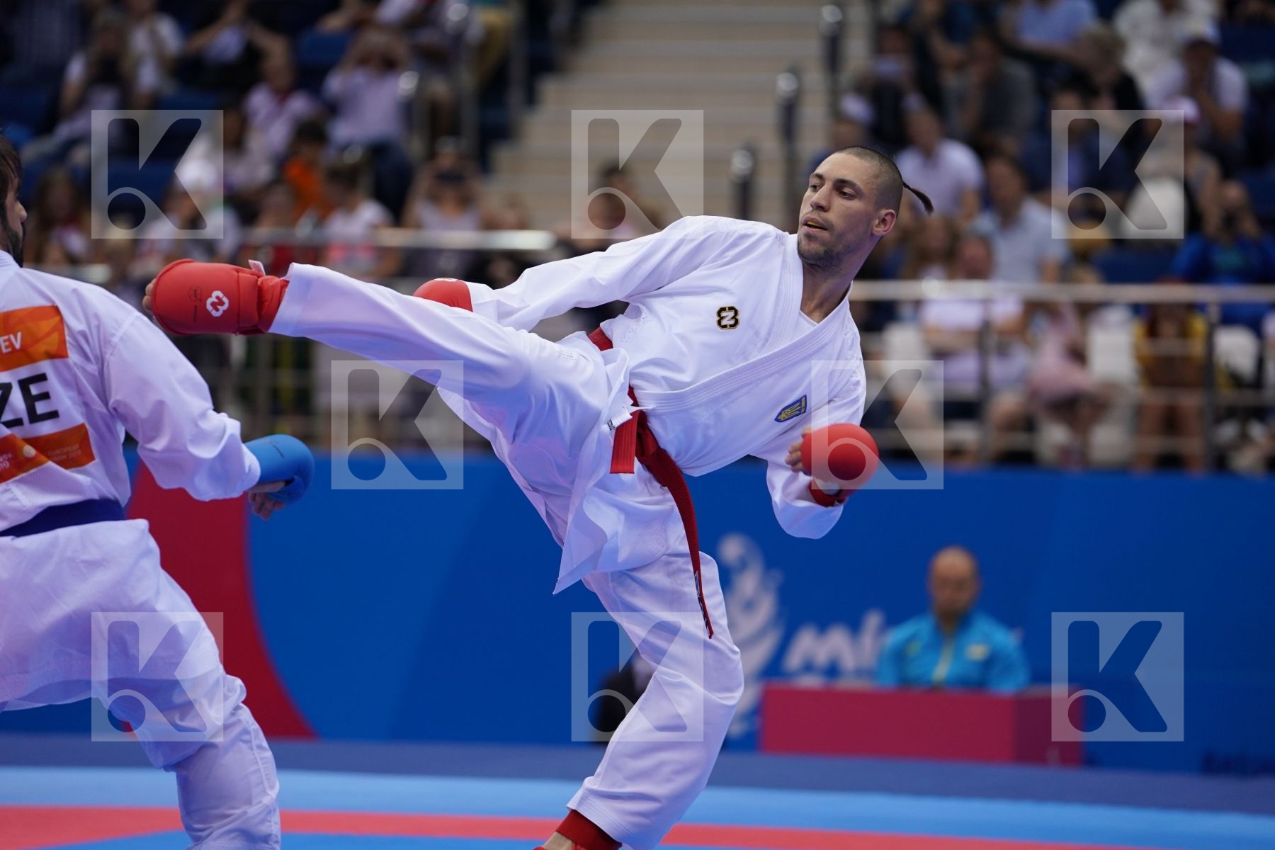 HORUNA STANISLAV (UKRAINE) Vs AGHAYEV RAFAEL (AZERBAIJAN) in Senior Kumite -75 Kg - Final Bout