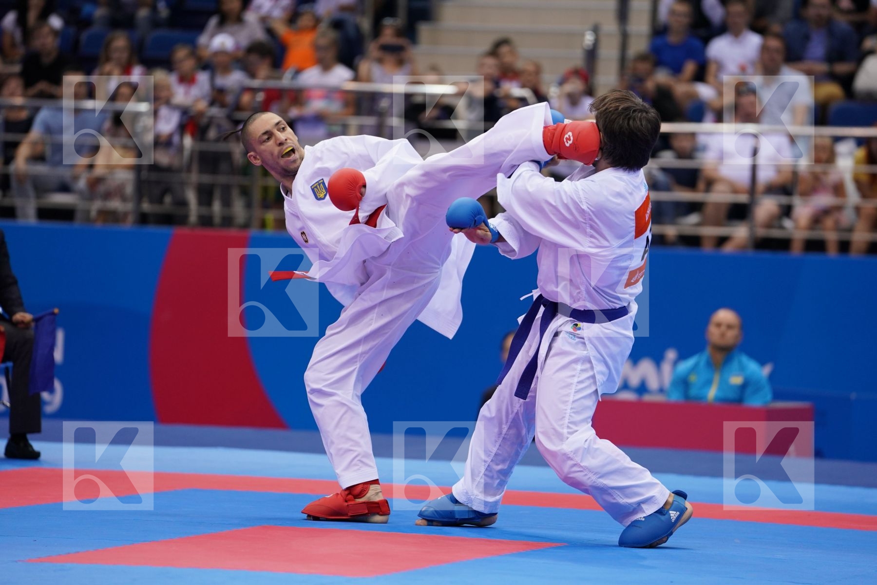 HORUNA STANISLAV (UKRAINE) Vs AGHAYEV RAFAEL (AZERBAIJAN) in Senior Kumite -75 Kg - Final Bout
