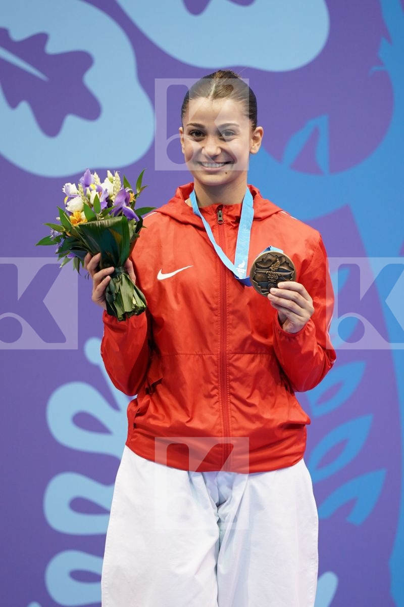 ELTEMUR DILARA (TURKEY) in Senior Female Kata - podium ceremony