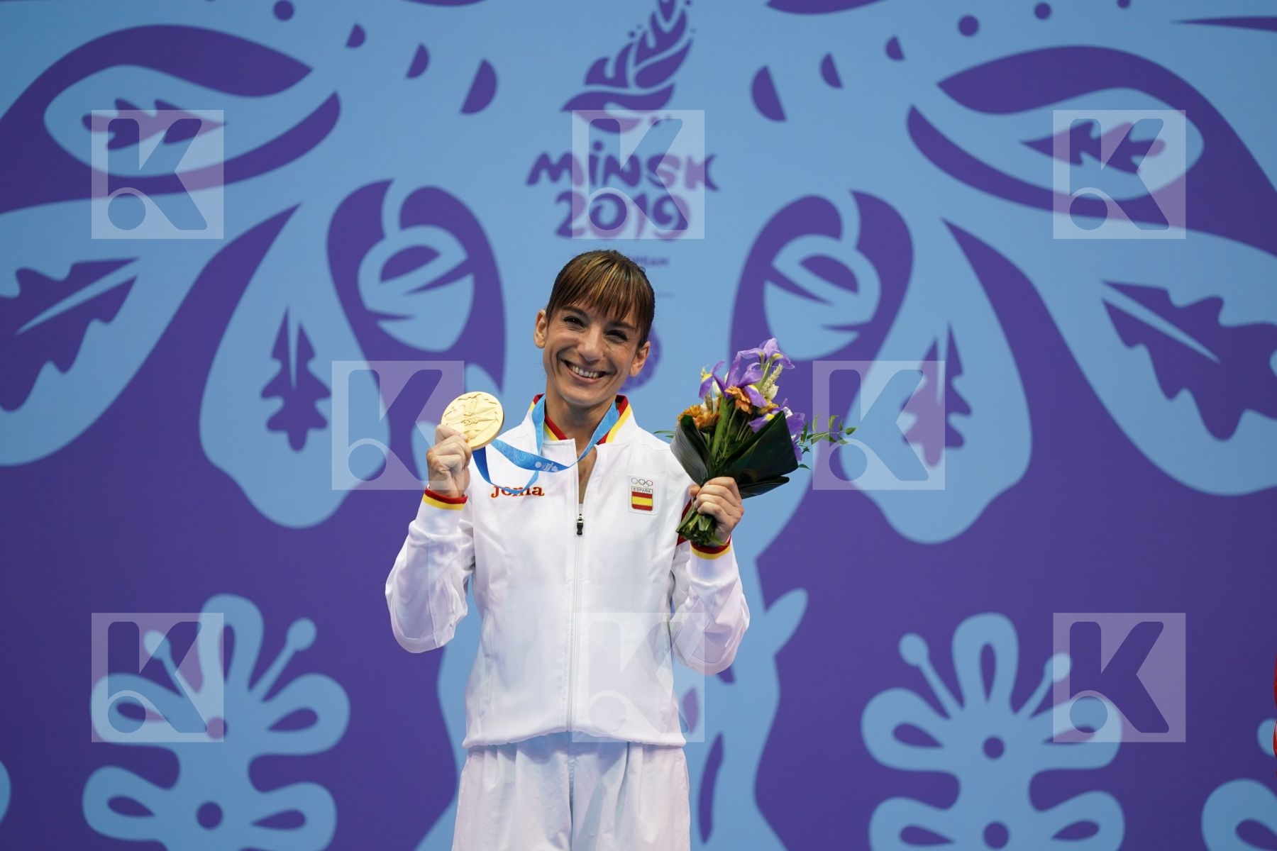 SANCHEZ JAIME SANDRA (SPAIN) in Senior Female Kata - podium ceremony