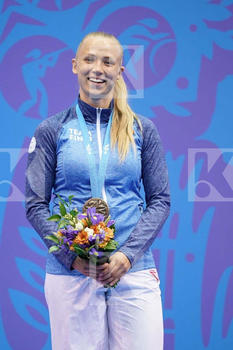 KEINANEN TITTA (FINLAND) in Senior Kumite 68+ Kg - podium ceremony