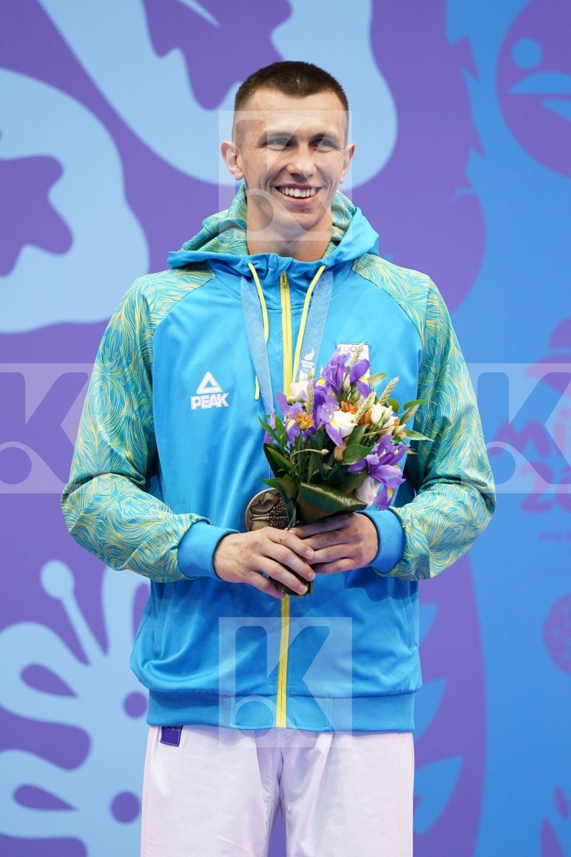 CHOBOTAR VALERII (UKRAINE) in Senior Kumite -84 Kg - podium ceremony