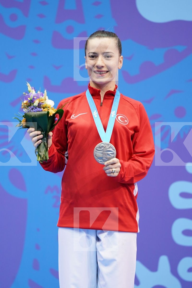 OZCELIK ARAPOGLU SERAP (TURKEY) in Senior Kumite -50 Kg - podium ceremony