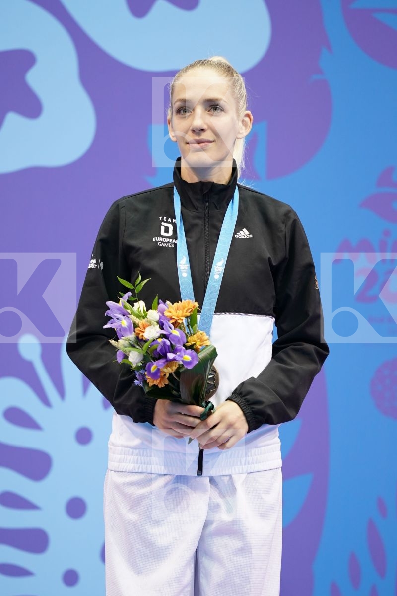 BITSCH JANA (GERMANY) in Senior Kumite -55 Kg - podium ceremony