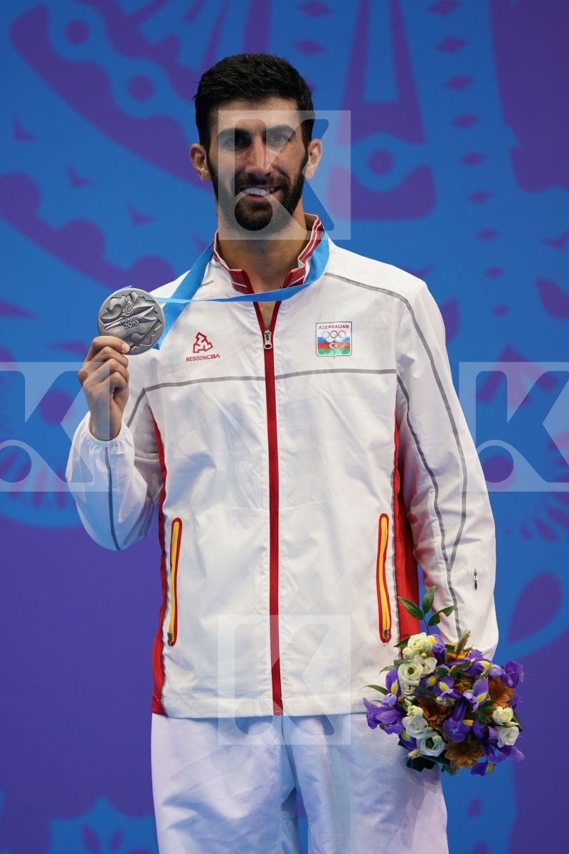 FARZALIYEV FIRDOVSI (AZERBAIJAN) in Senior Kumite -60 Kg - podium ceremony
