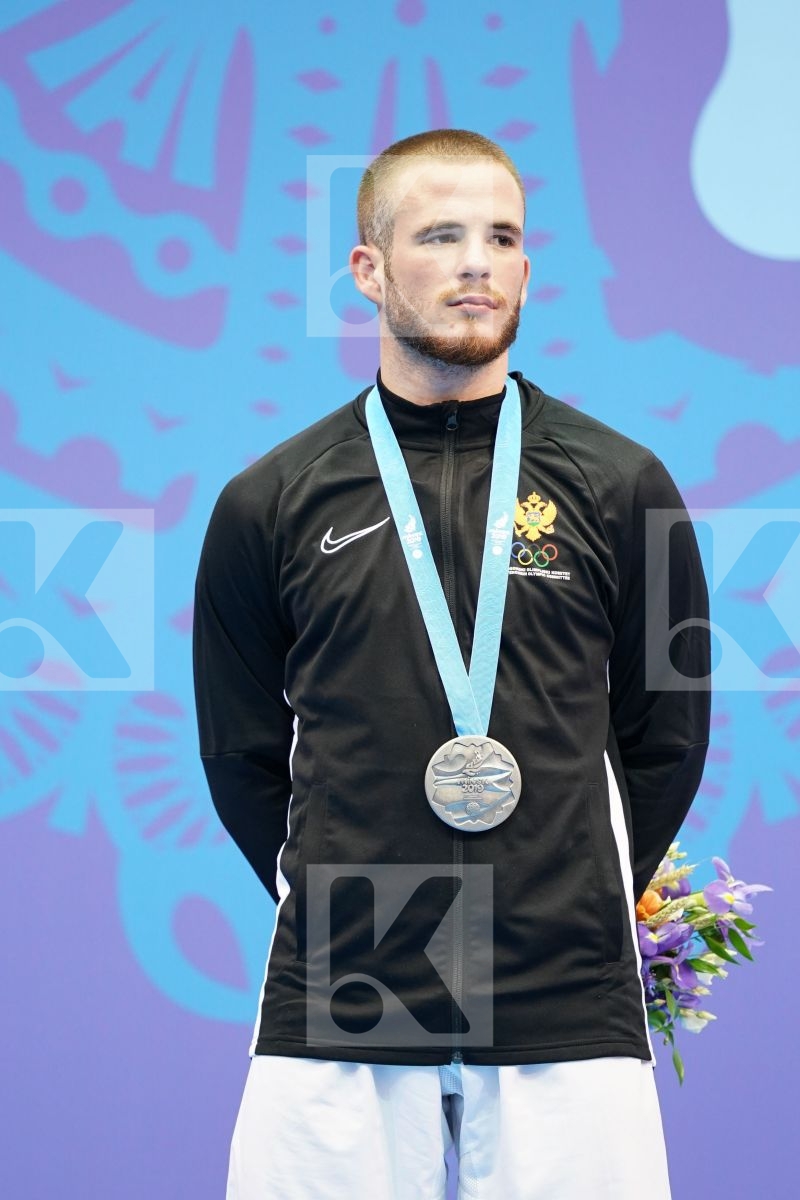 HODZIC MARIO (MONTENEGRO) in Senior Kumite -67 Kg - podium ceremony