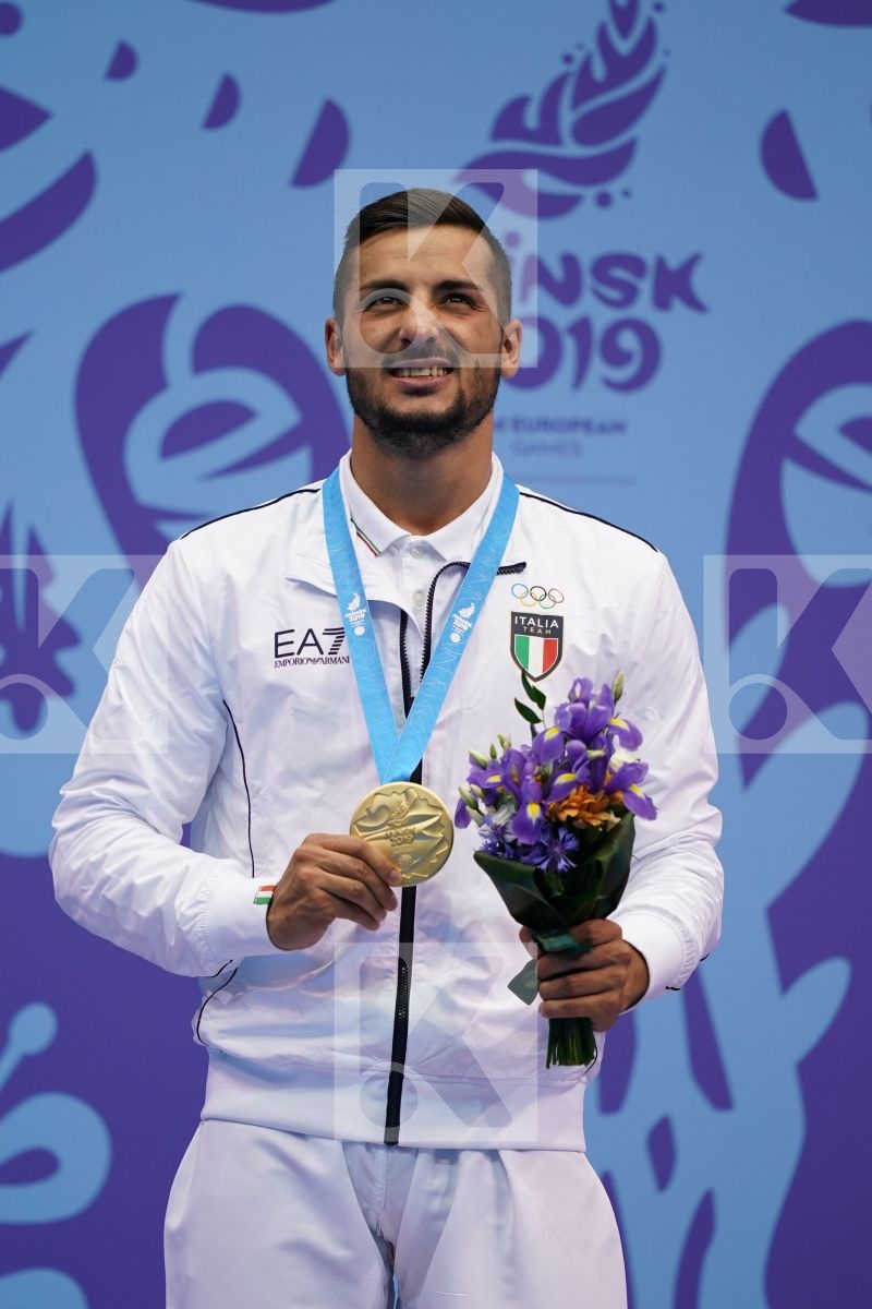 MARESCA LUCA (ITALY) in Senior Kumite -67 Kg - podium ceremony
