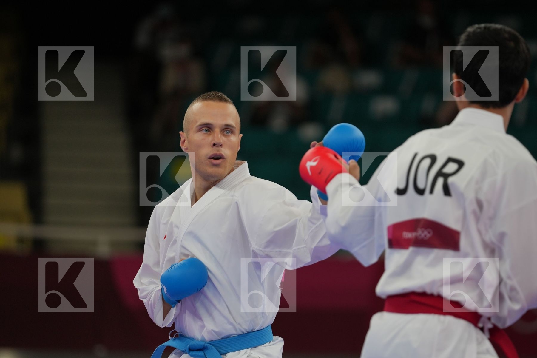 Almasatfa Abdel Rahman (Jordan) - Kumite Male -67kg, Kalnins Kalvis (Latvia) - Kumite Male -67kg in Senior Kumite -67 Kg - Round Robin bout