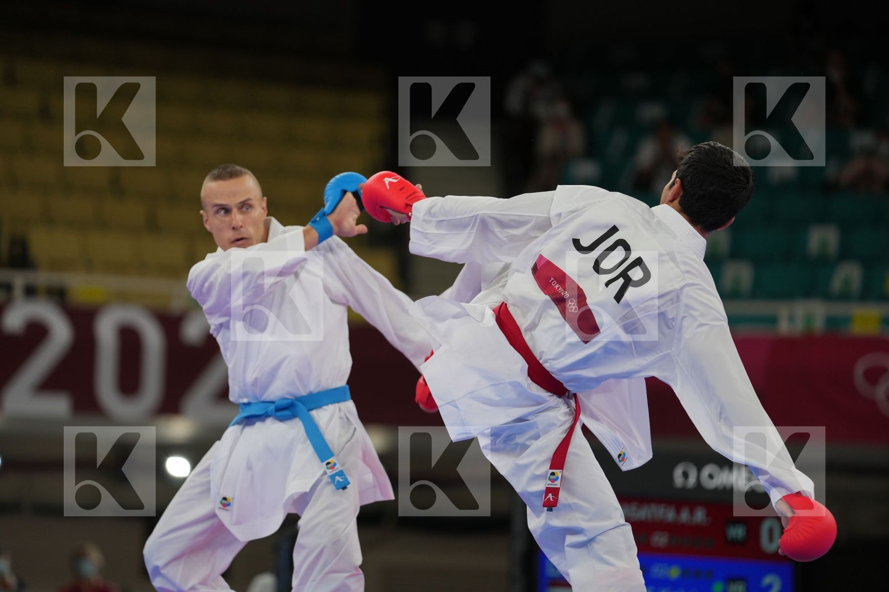 Almasatfa Abdel Rahman (Jordan) - Kumite Male -67kg, Kalnins Kalvis (Latvia) - Kumite Male -67kg in Senior Kumite -67 Kg - Round Robin bout