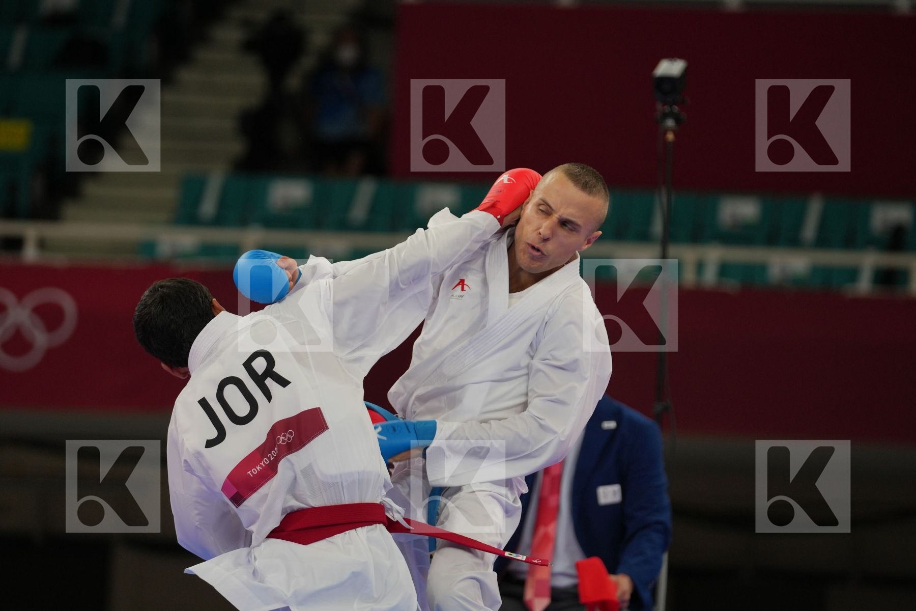 Almasatfa Abdel Rahman (Jordan) - Kumite Male -67kg, Kalnins Kalvis (Latvia) - Kumite Male -67kg in Senior Kumite -67 Kg - Round Robin bout