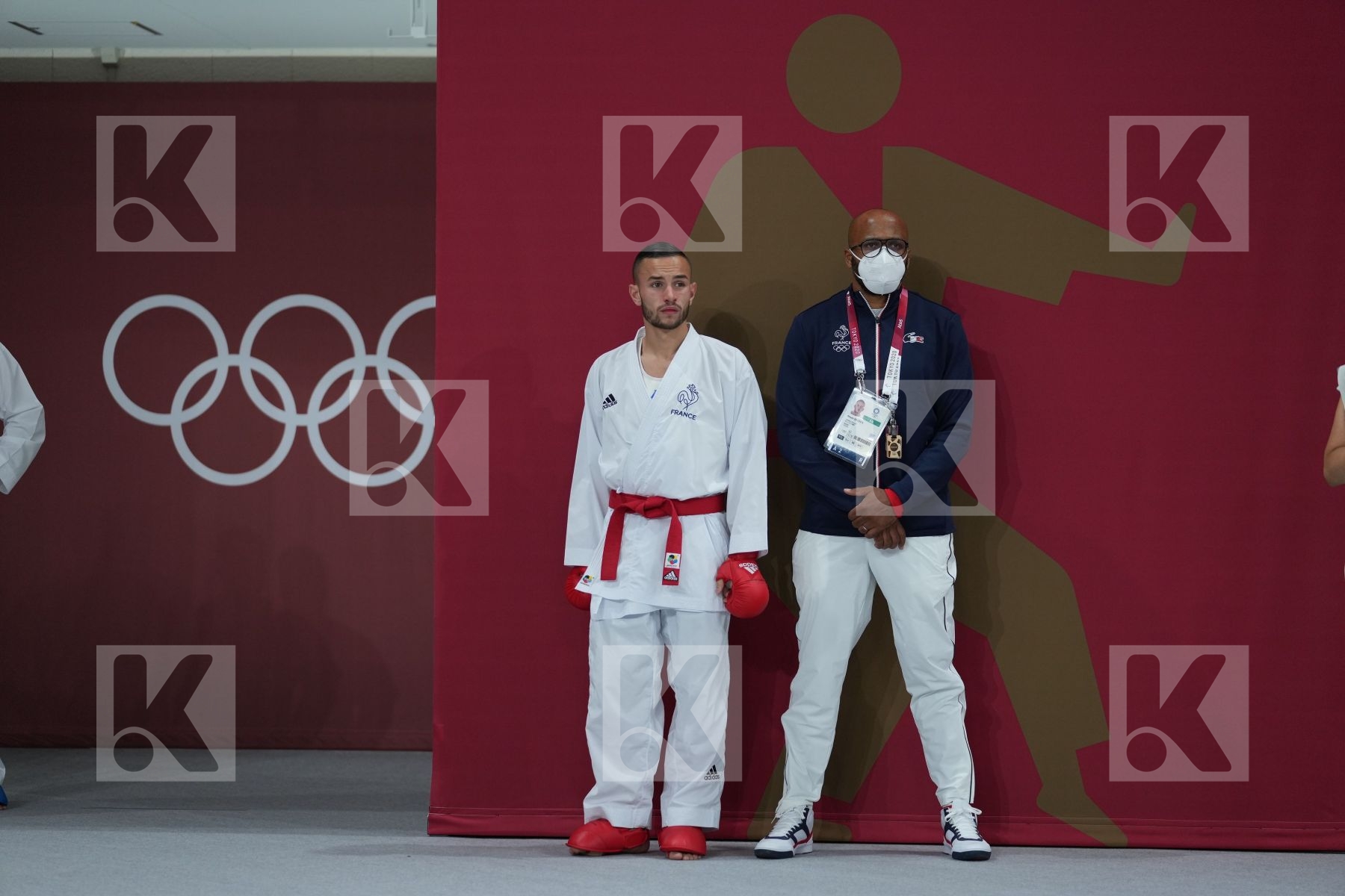 Da Costa Steven (France) - Kumite Male -67kg, coach in Senior Kumite -67 Kg - Semifinal bout