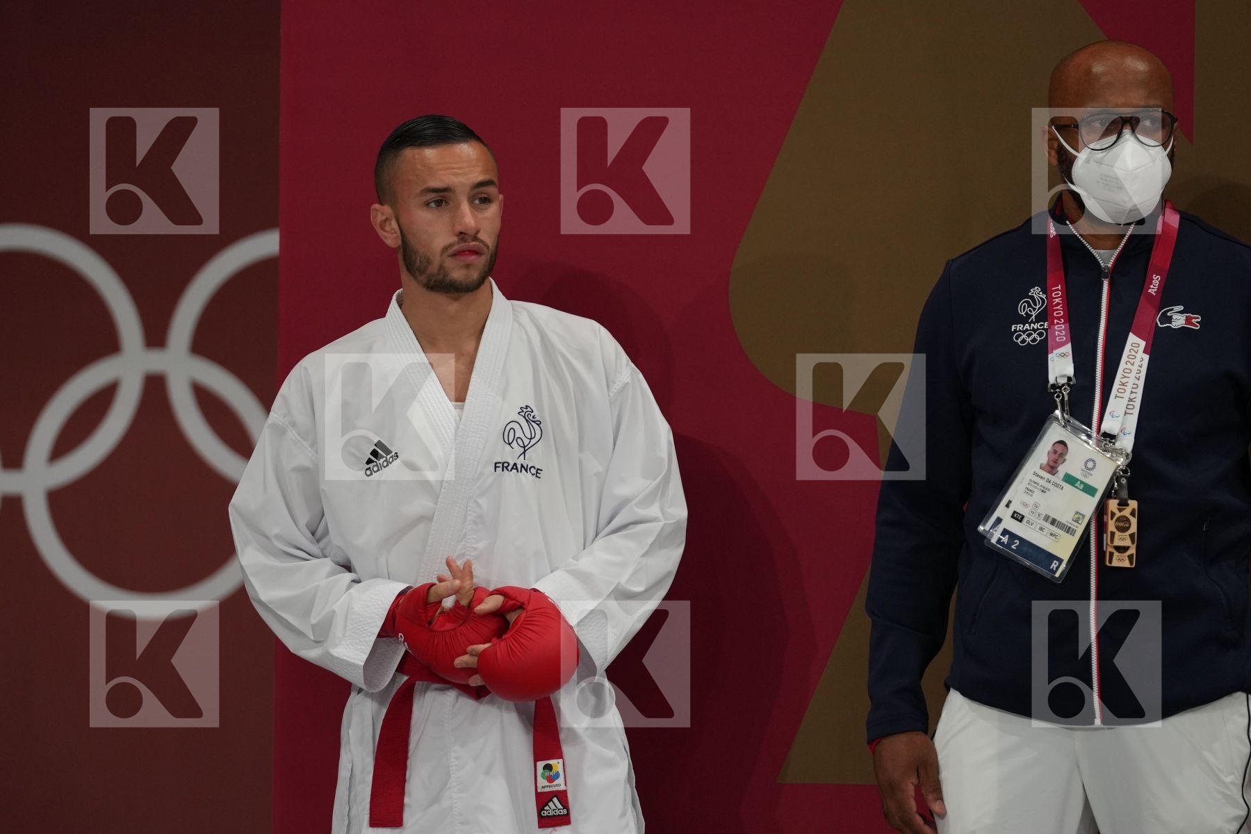 Da Costa Steven (France) - Kumite Male -67kg, coach in Senior Kumite -67 Kg - Semifinal bout