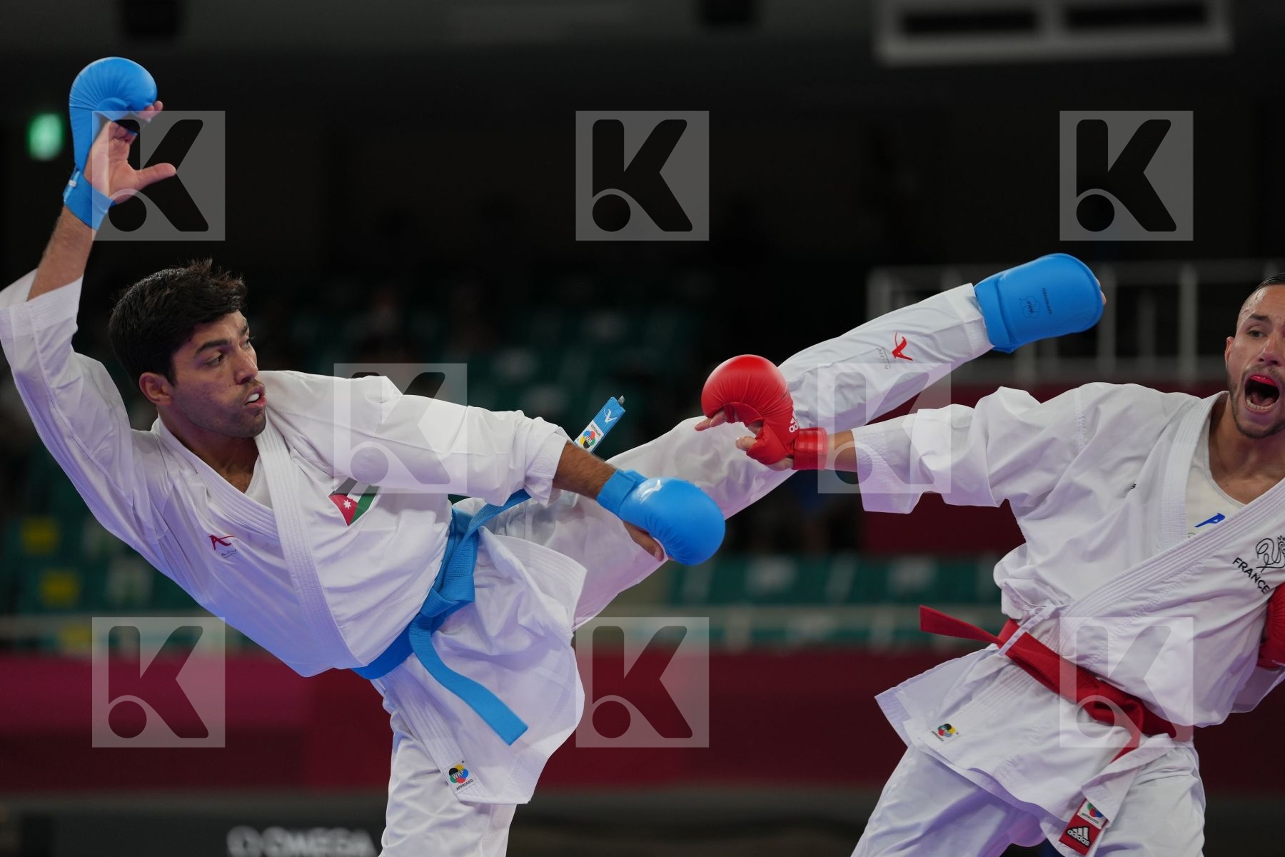 Da Costa Steven (France) - Kumite Male -67kg, Almasatfa Abdel Rahman (Jordan) - Kumite Male -67kg in Senior Kumite -67 Kg - Round Robin bout