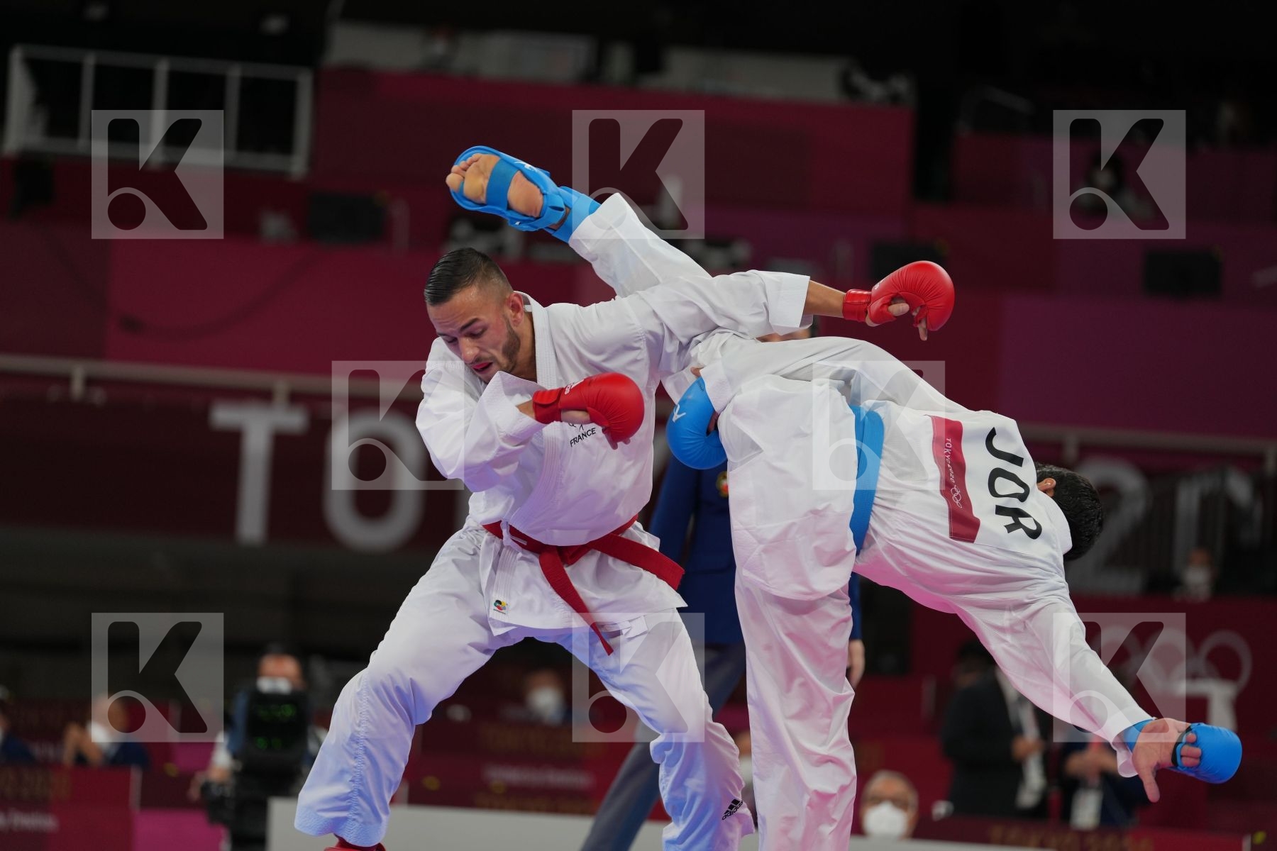 Da Costa Steven (France) - Kumite Male -67kg, Almasatfa Abdel Rahman (Jordan) - Kumite Male -67kg in Senior Kumite -67 Kg - Round Robin bout