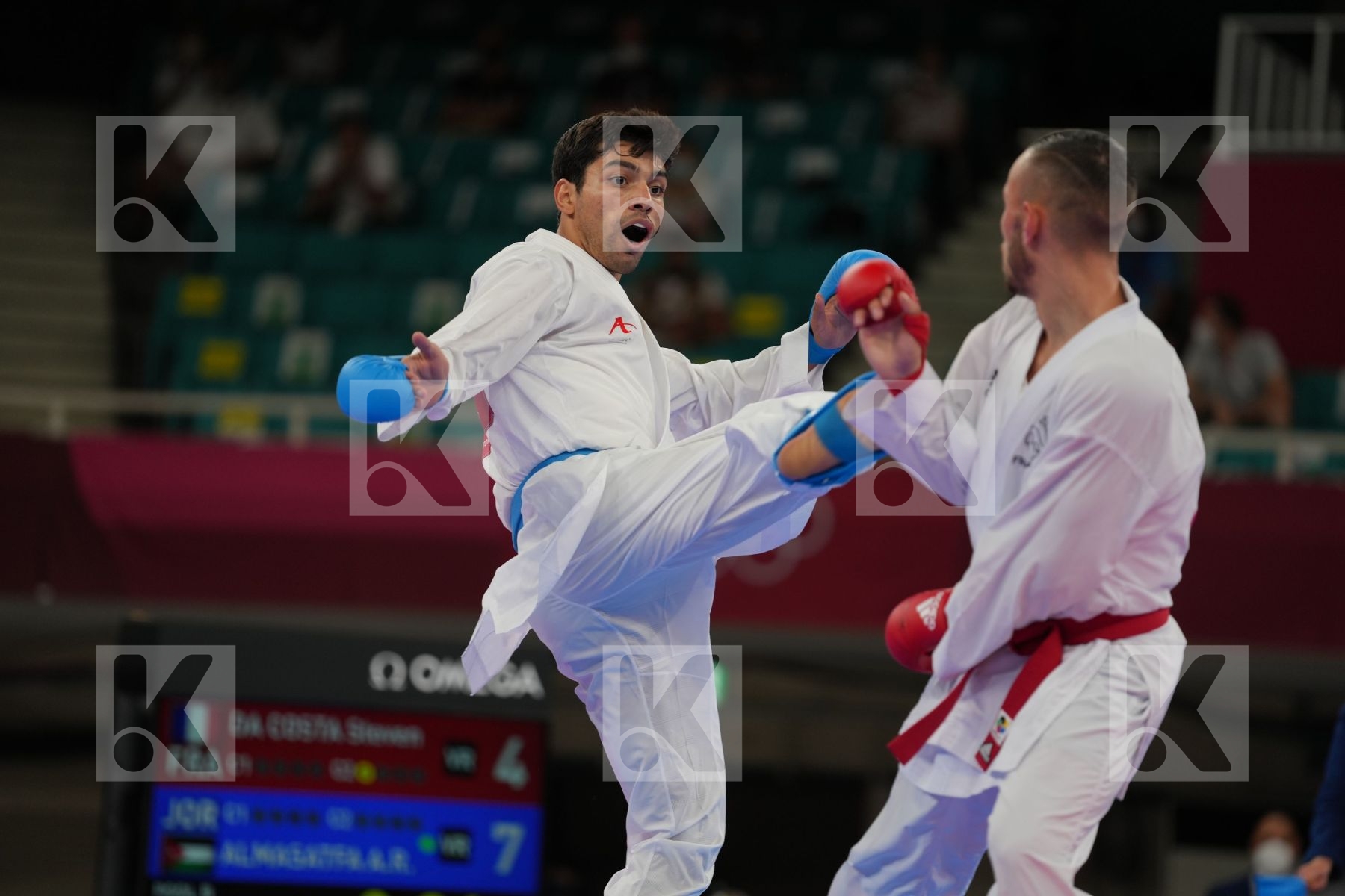 Da Costa Steven (France) - Kumite Male -67kg, Almasatfa Abdel Rahman (Jordan) - Kumite Male -67kg in Senior Kumite -67 Kg - Round Robin bout