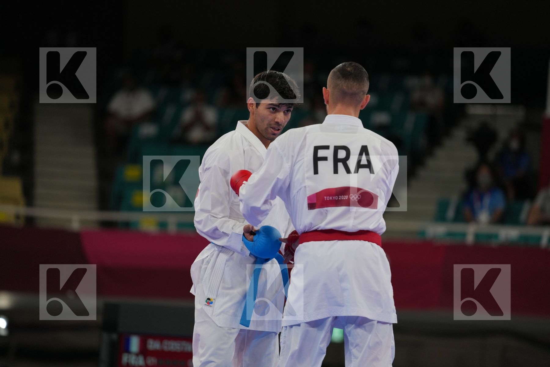 Da Costa Steven (France) - Kumite Male -67kg, Almasatfa Abdel Rahman (Jordan) - Kumite Male -67kg in Senior Kumite -67 Kg - Round Robin bout