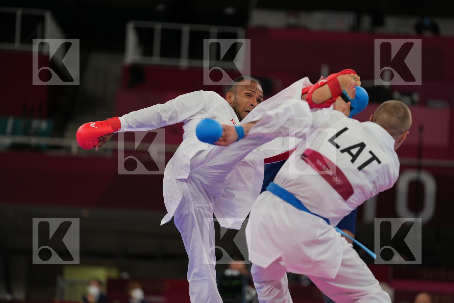 Madera Andres (Venezuela) - Kumite Male -67kg, Kalnins Kalvis (Latvia) - Kumite Male -67kg in Senior Kumite -67 Kg - Round Robin bout