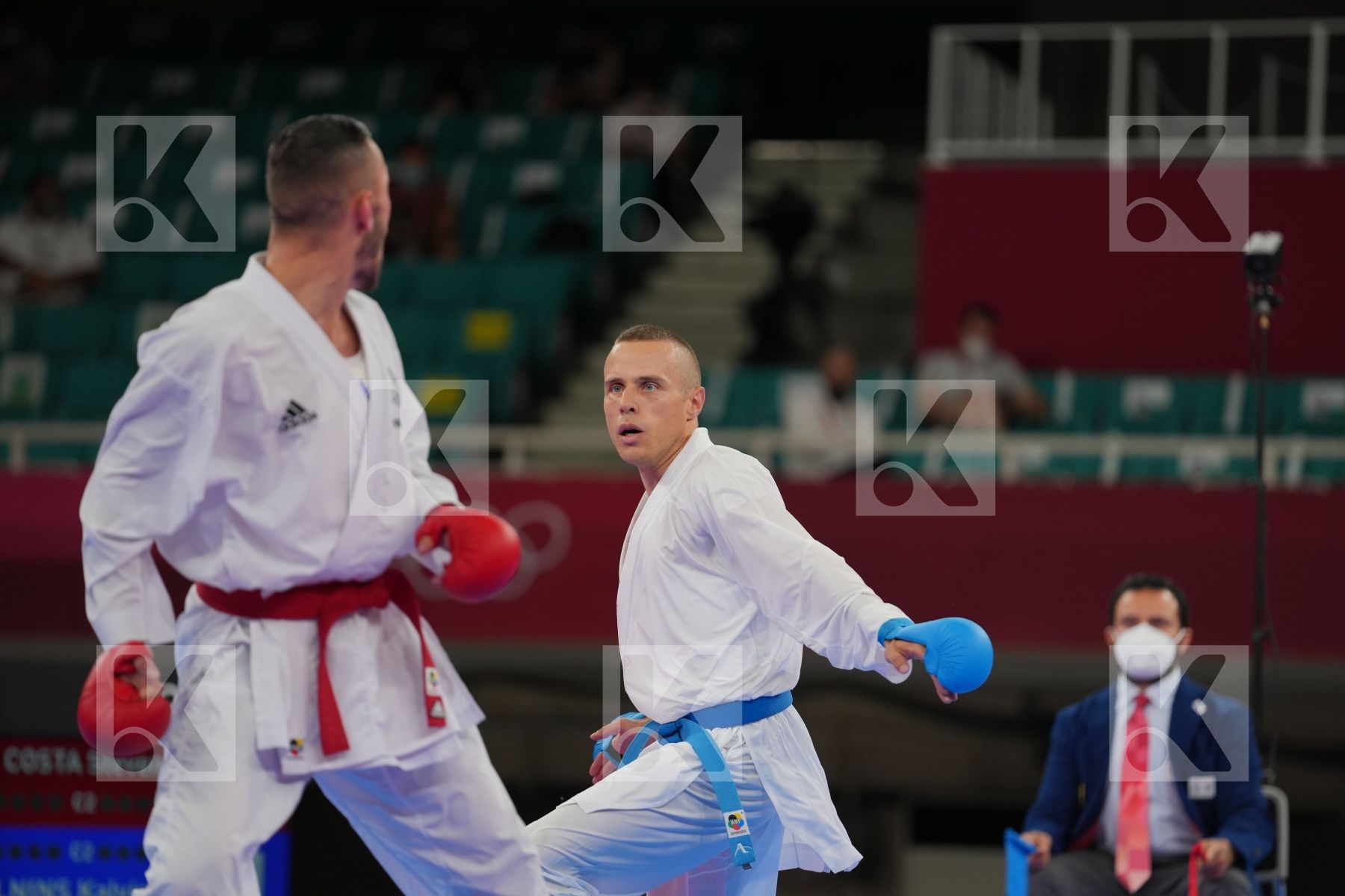 Da Costa Steven (France) - Kumite Male -67kg, Kalnins Kalvis (Latvia) - Kumite Male -67kg in Senior Kumite -67 Kg - Round Robin bout
