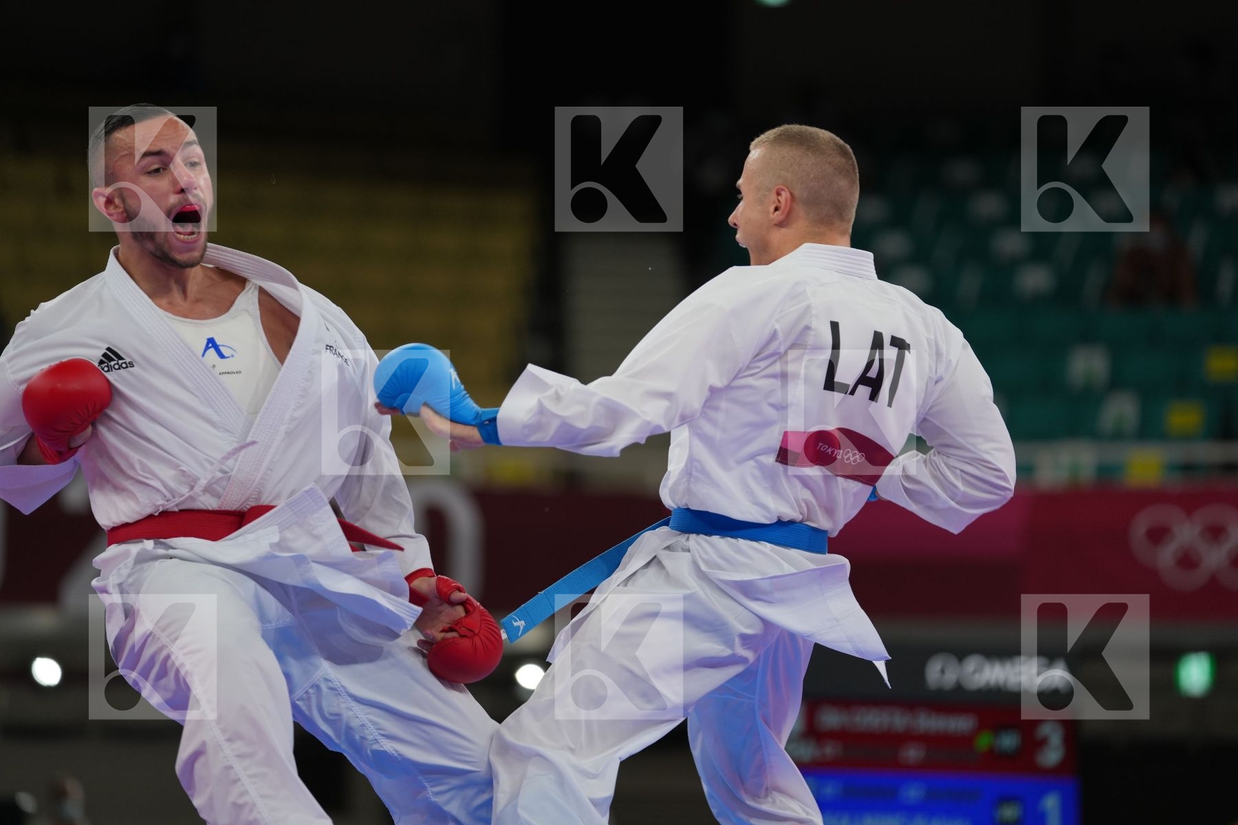 Da Costa Steven (France) - Kumite Male -67kg, Kalnins Kalvis (Latvia) - Kumite Male -67kg in Senior Kumite -67 Kg - Round Robin bout