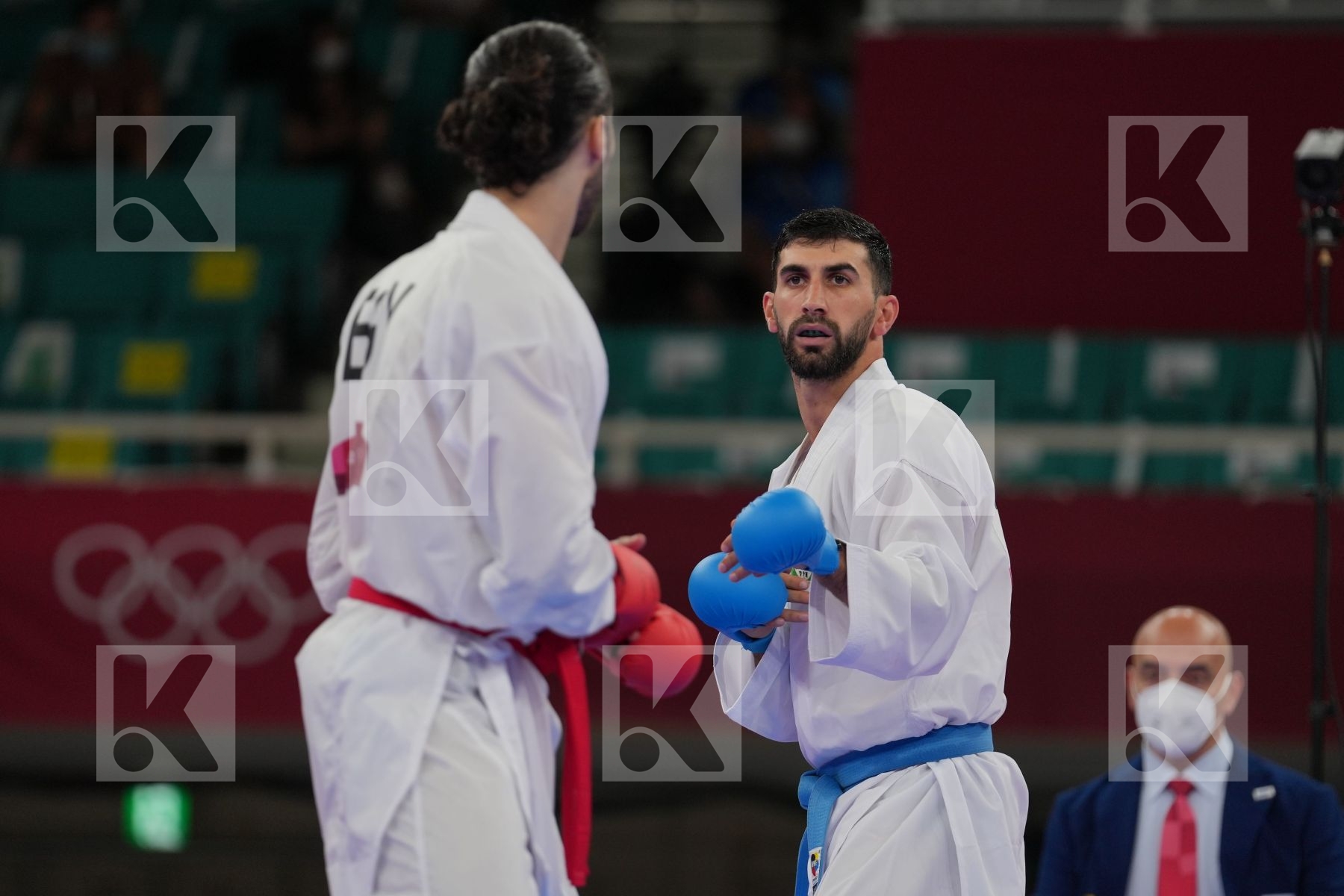 Elsawy Ali (Egypt) - Kumite Male -67kg, Farzaliyev Firdovsi (Azerbaijan) - Kumite Male -67kg in Senior Kumite -67 Kg - Round Robin bout
