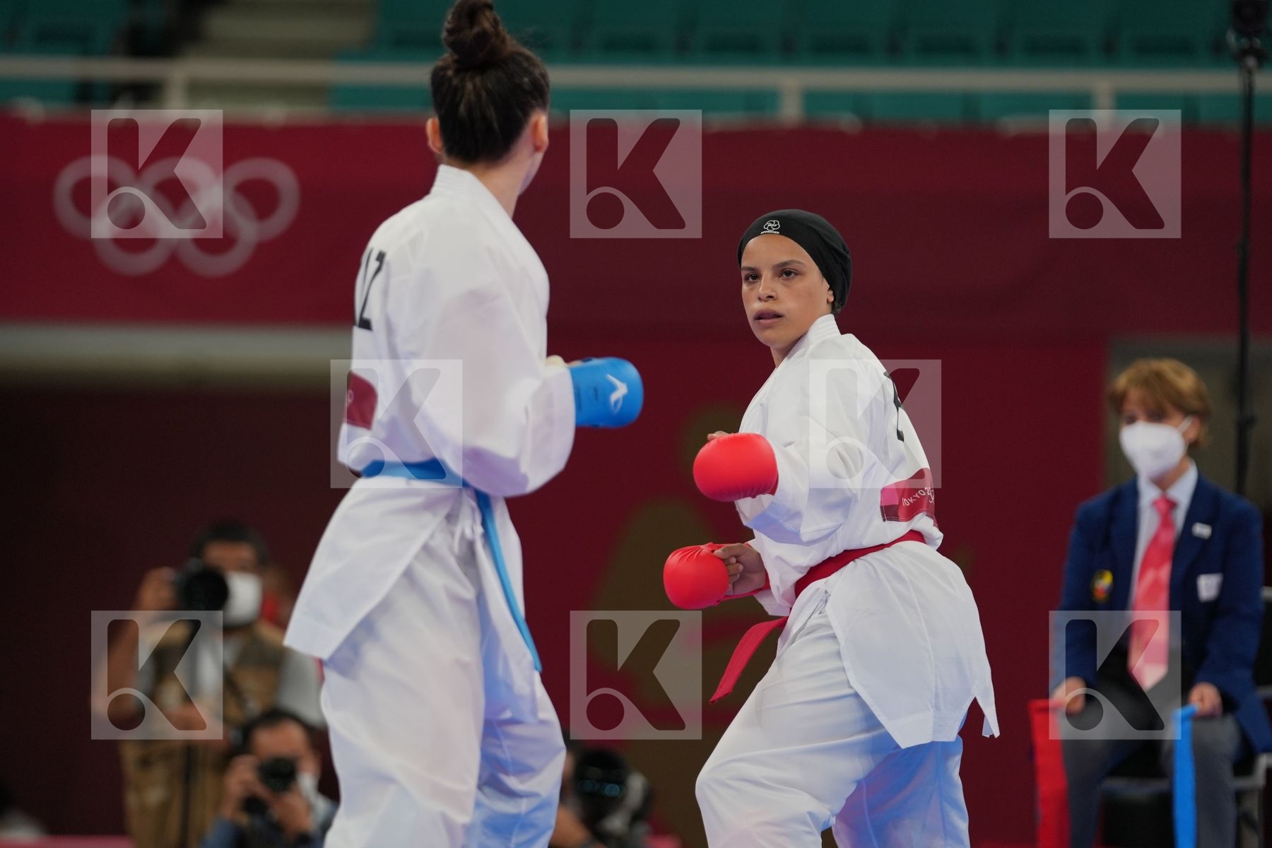 Sayed Radwa (Egypt) - Kumite Female -55kg, Zhangbyrbay Moldir (Kazakhstan) - Kumite Female -55kg in Senior Kumite -55 Kg - Round Robin bout