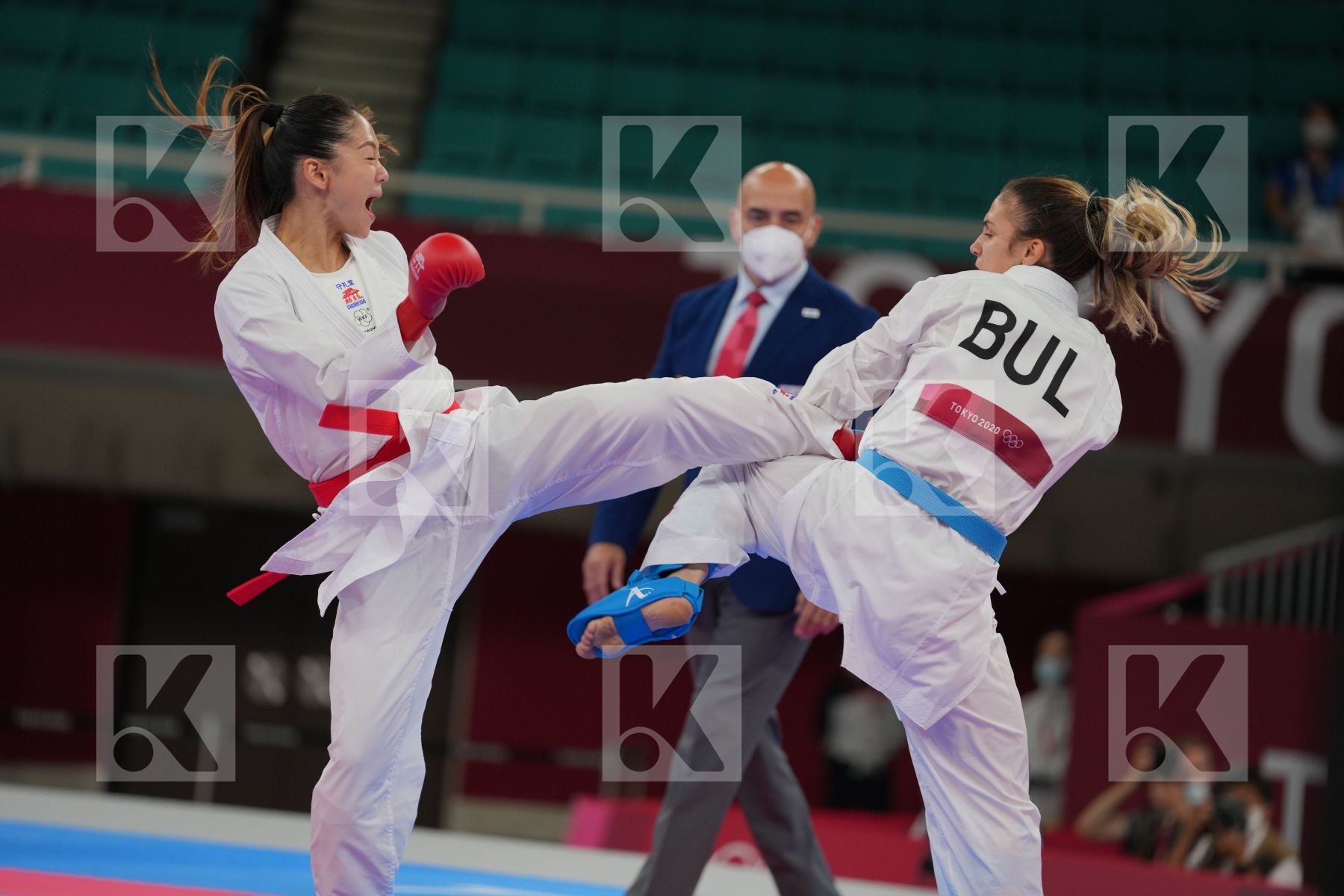 Wen Tzu-Yun (Chinese Taipei) - Kumite Female -55kg, Goranova Ivet (Bulgaria) - Kumite Female -55kg in Senior Kumite -55 Kg - Round Robin bout