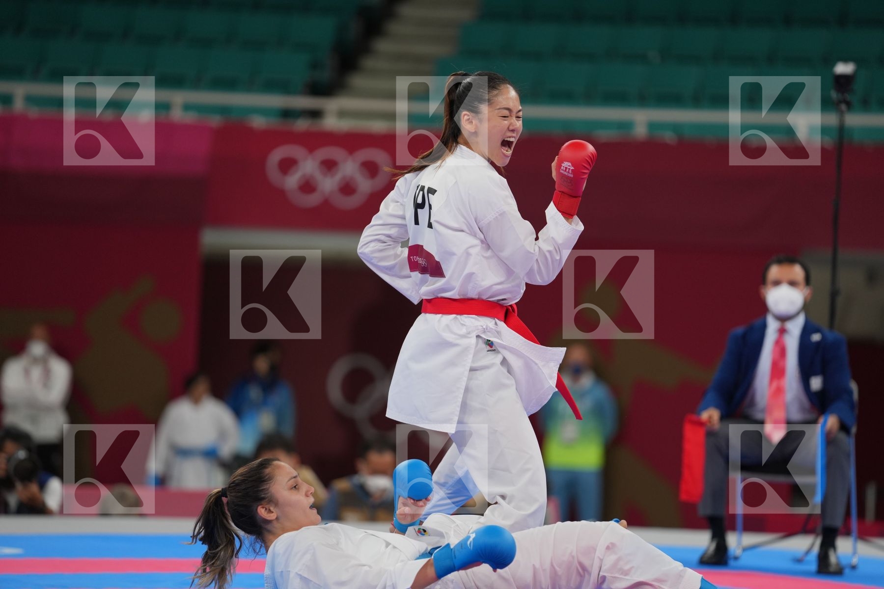 Wen Tzu-Yun (Chinese Taipei) - Kumite Female -55kg, Goranova Ivet (Bulgaria) - Kumite Female -55kg in Senior Kumite -55 Kg - Round Robin bout