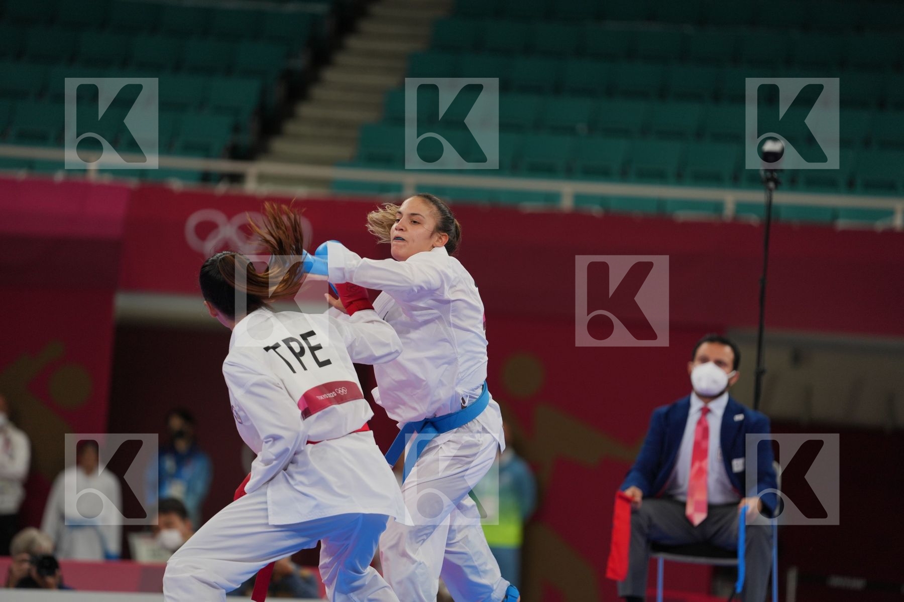 Wen Tzu-Yun (Chinese Taipei) - Kumite Female -55kg, Goranova Ivet (Bulgaria) - Kumite Female -55kg in Senior Kumite -55 Kg - Round Robin bout