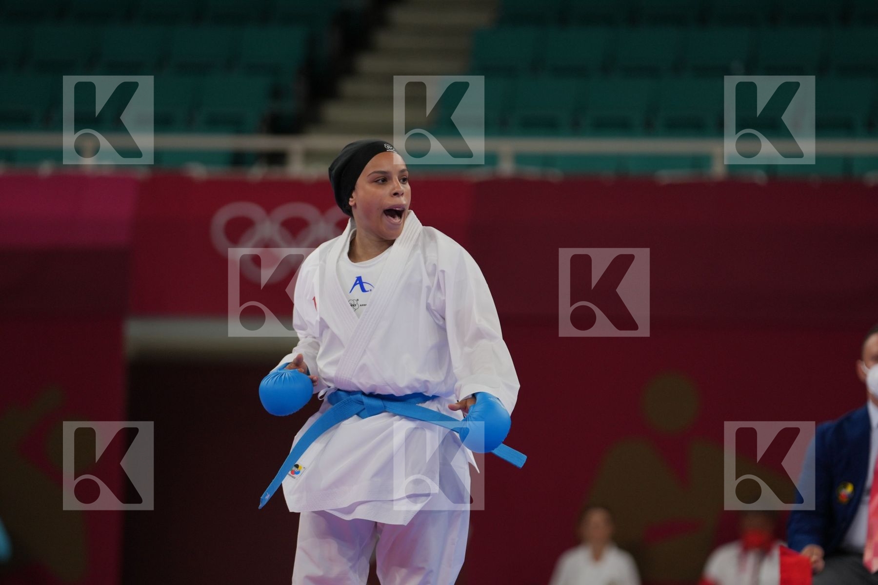 Terliuga Anzhelika (Ukraine) - Kumite Female -55kg, Sayed Radwa (Egypt) - Kumite Female -55kg in Senior Kumite -55 Kg - Round Robin bout